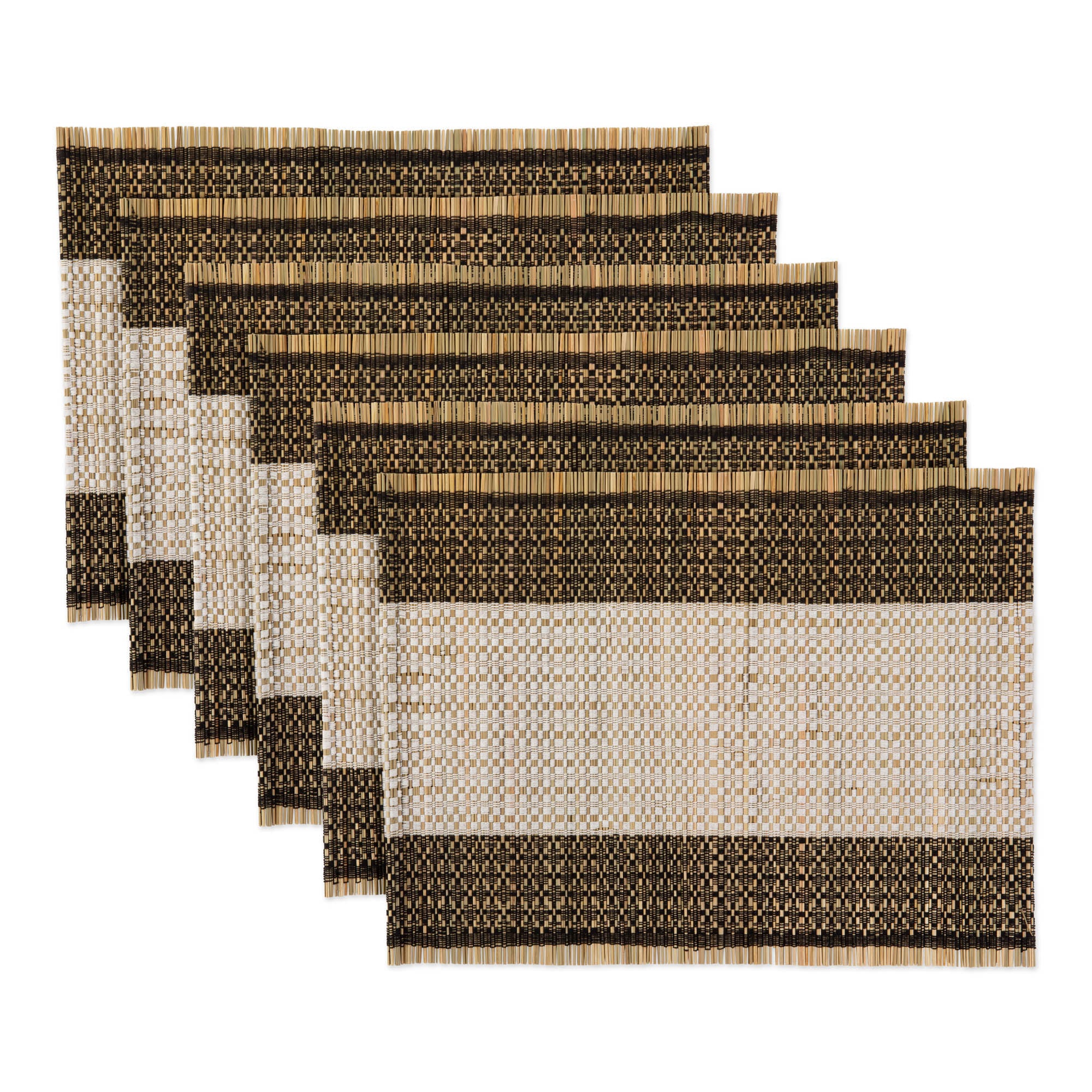 DII Urban Oasis Reed Placemat 6-Piece Set