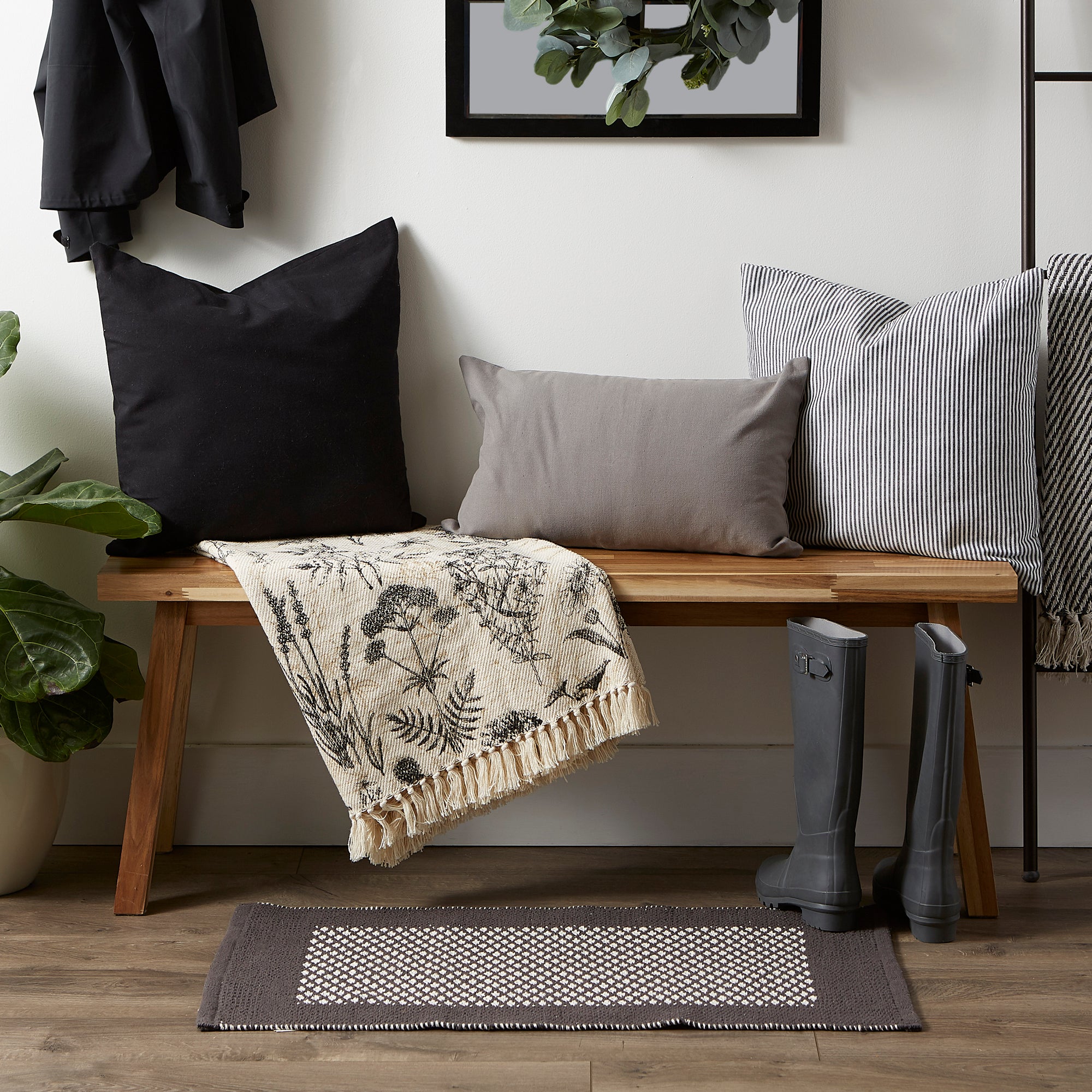 Botanical Printed Throw