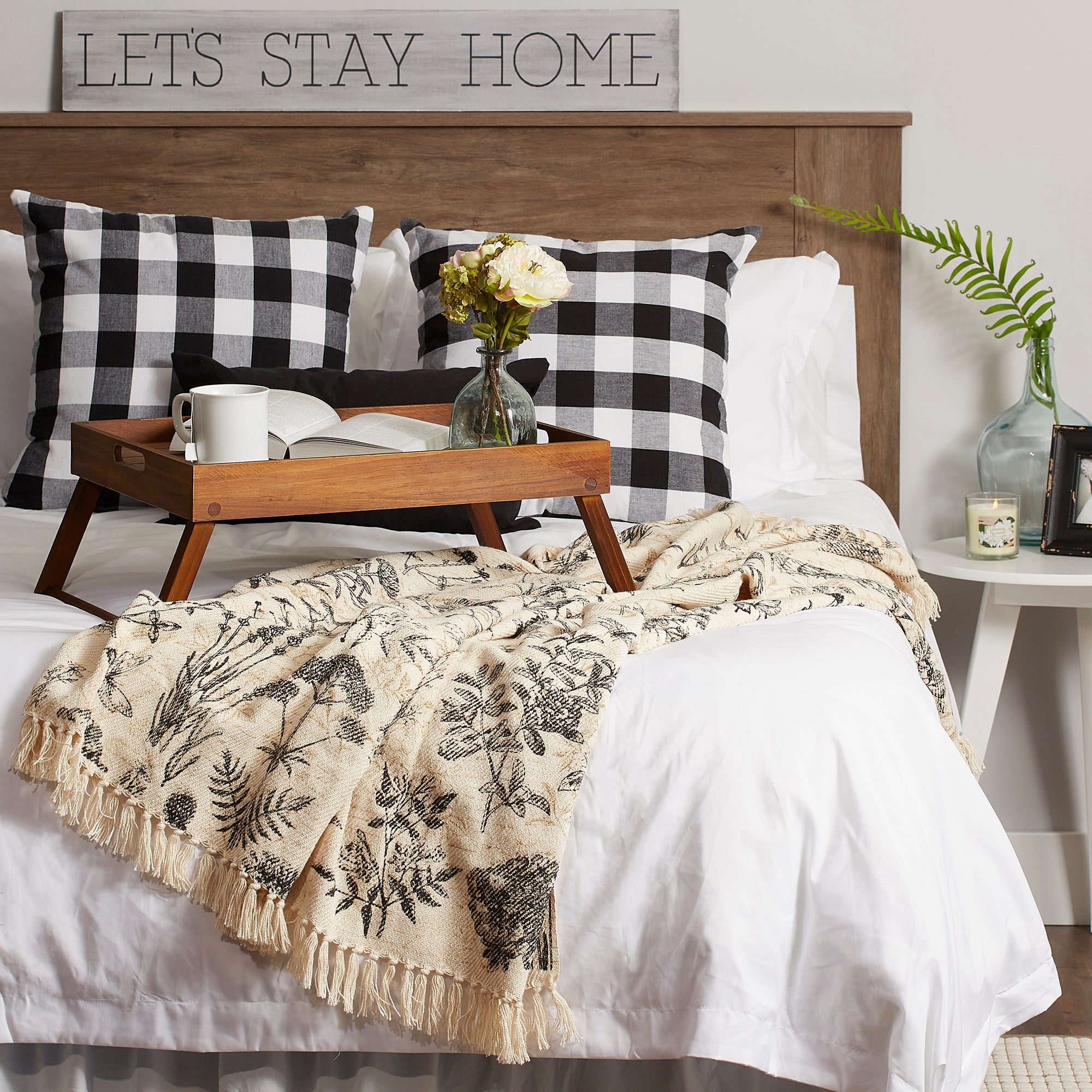 Botanical Printed Throw