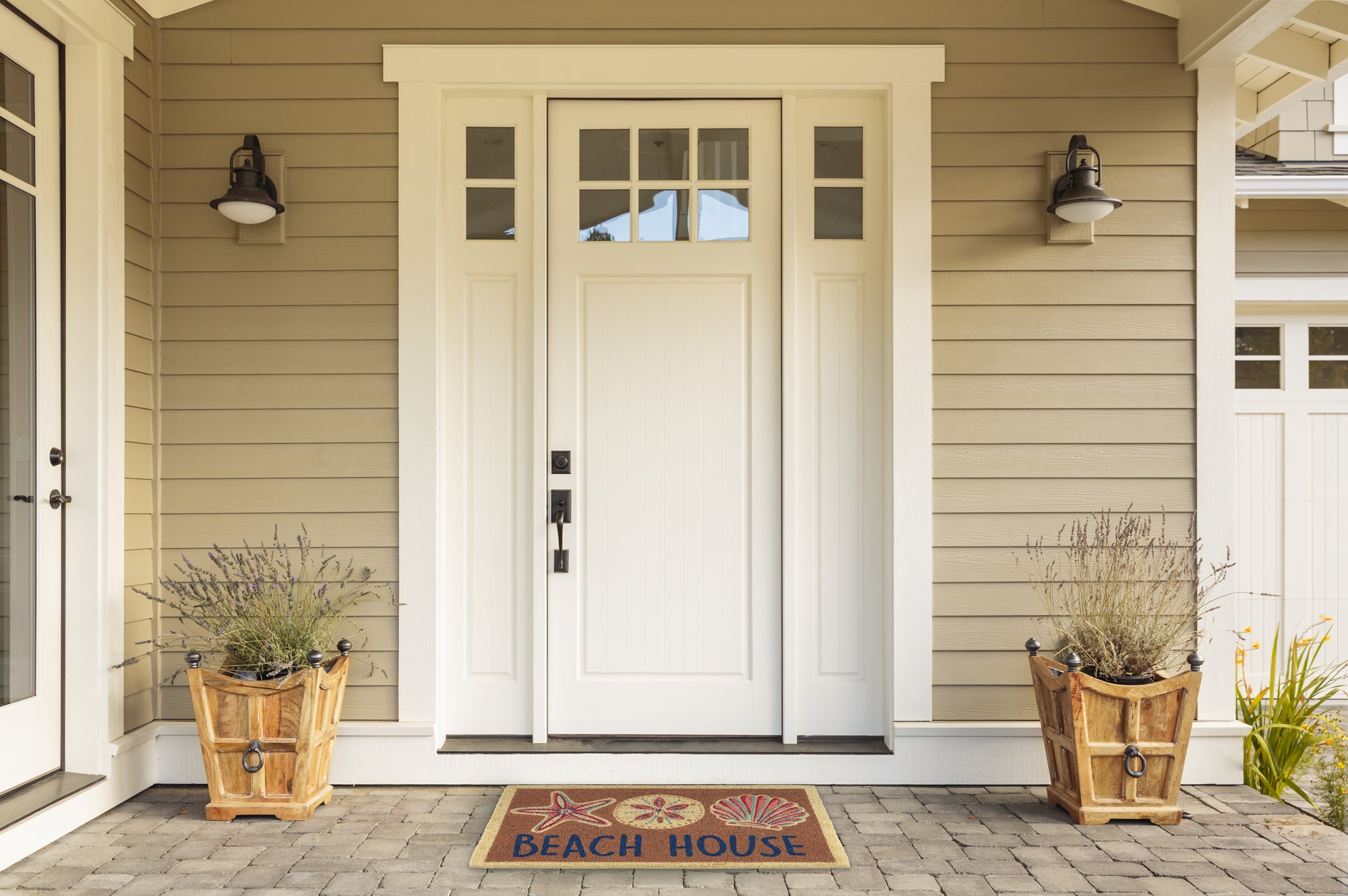 DII Beach House Doormat, Non-Slip PVC Backing