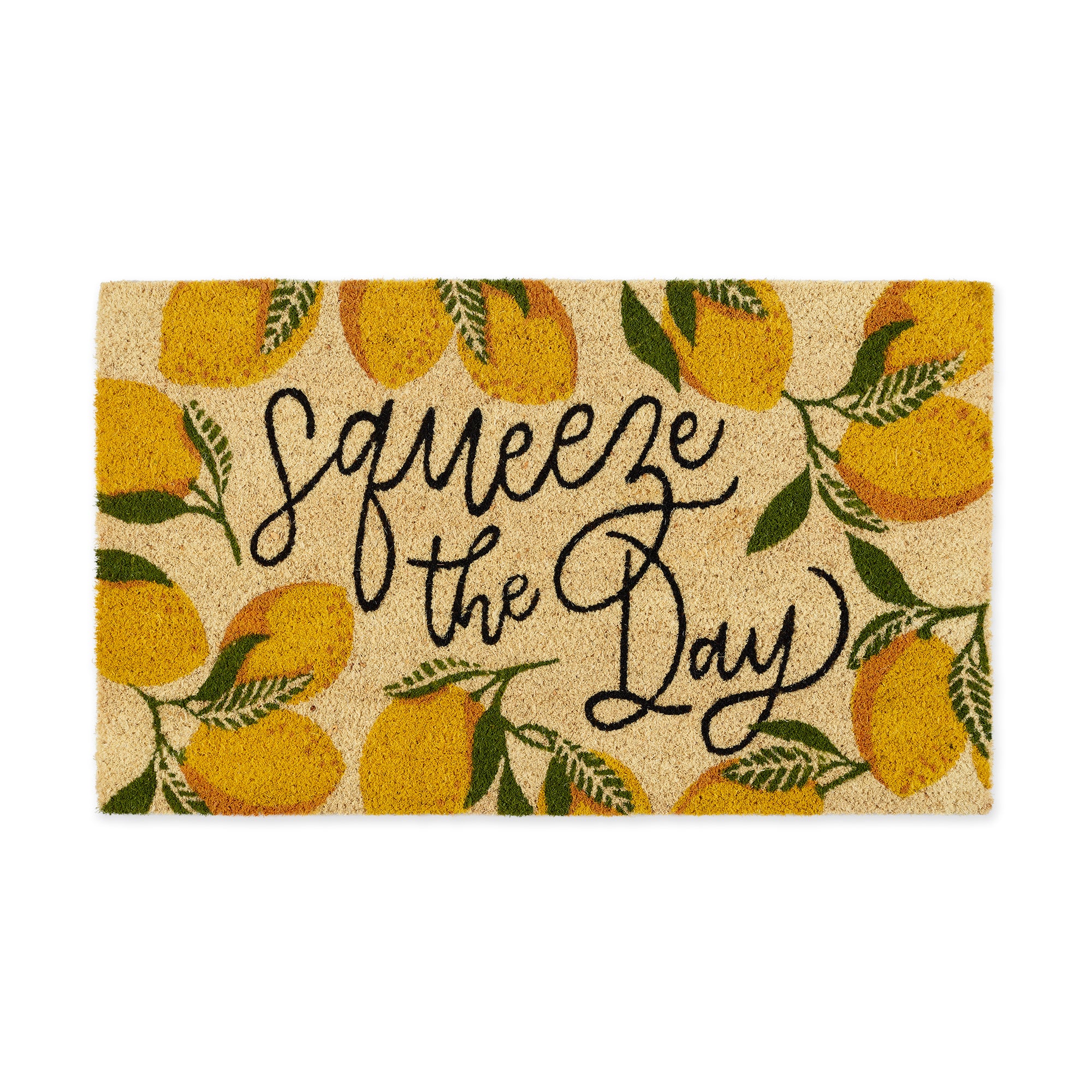 DII Squeeze the Day Doormat, Non-Slip PVC Backing