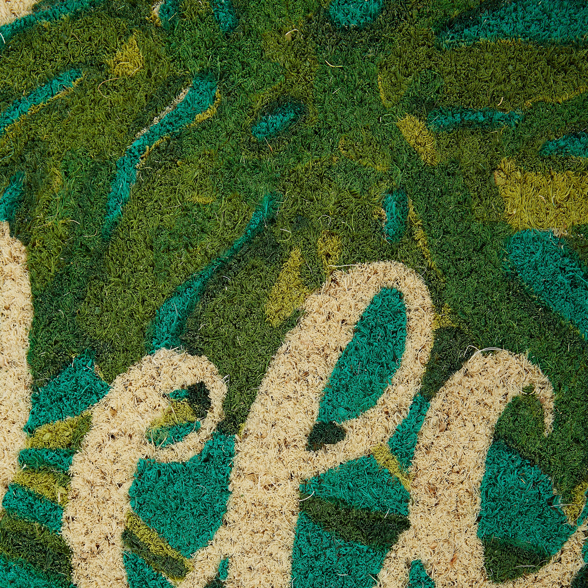 DII Tropical Welcome Doormat, Non-Slip PVC Backing