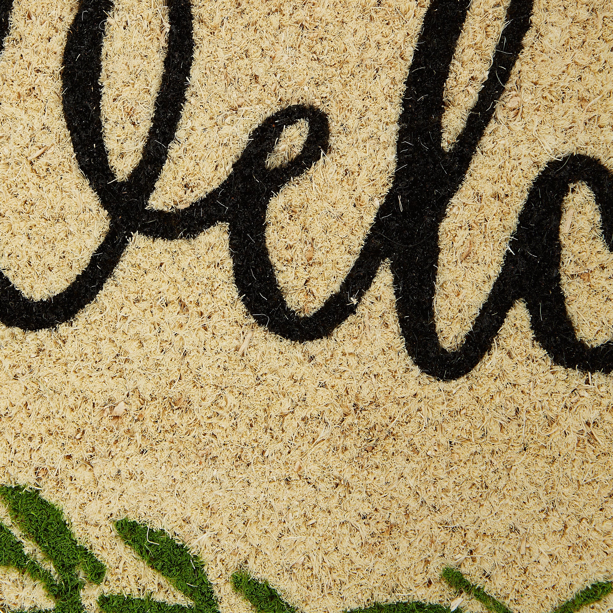 DII Natural Coir Doormat Outdoor Welcome Mat, Greenery
