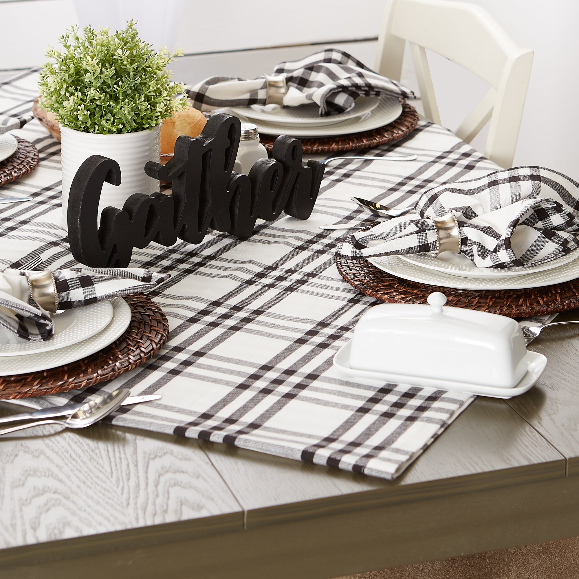 Homestead Plaid Tablecloth