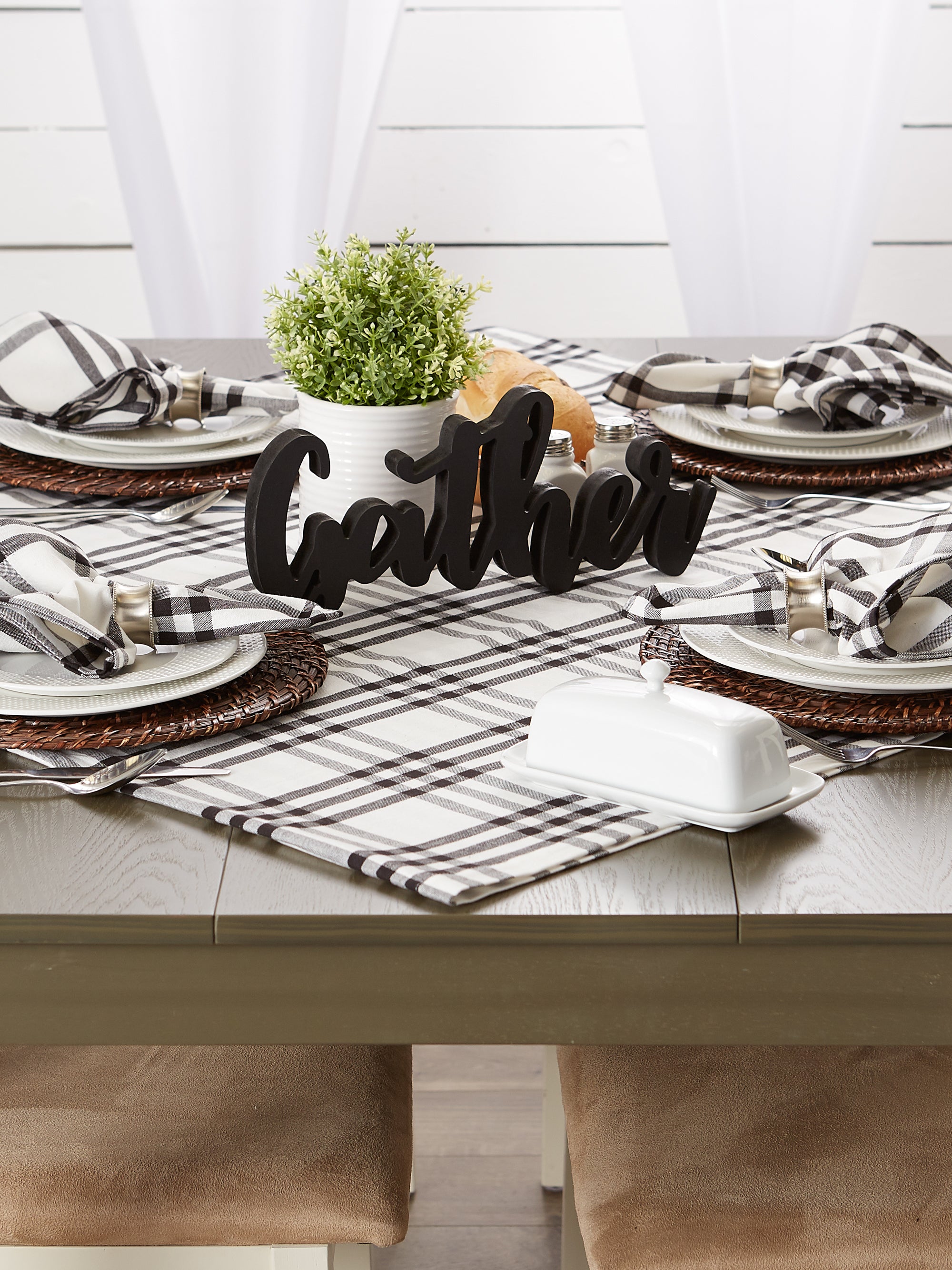Homestead Plaid Tablecloth