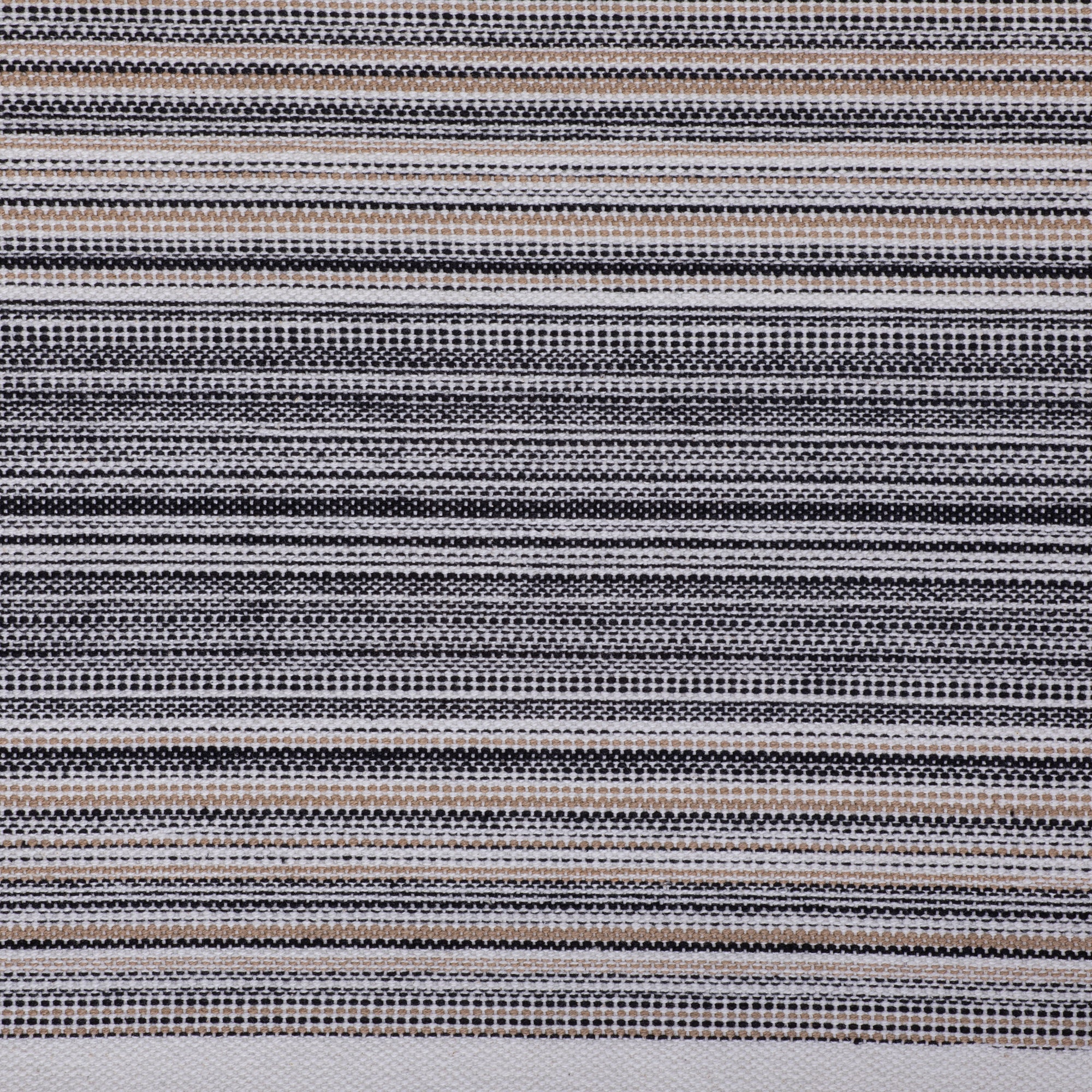 DII Striped Fringe Ribbed Cotton Table Runner
