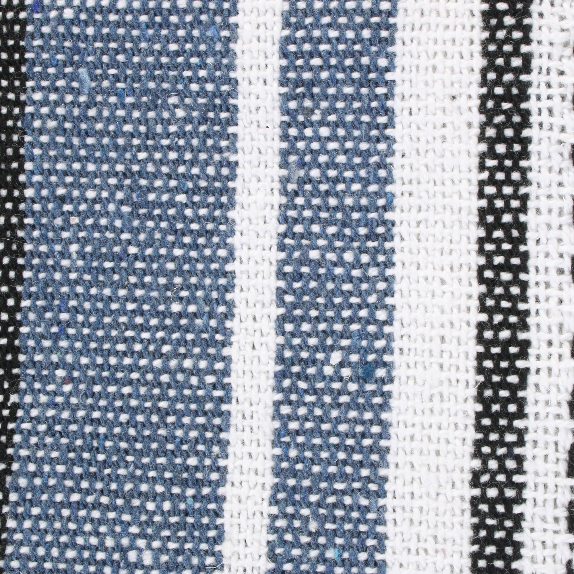 French Blue Farmhouse Stripe Throw