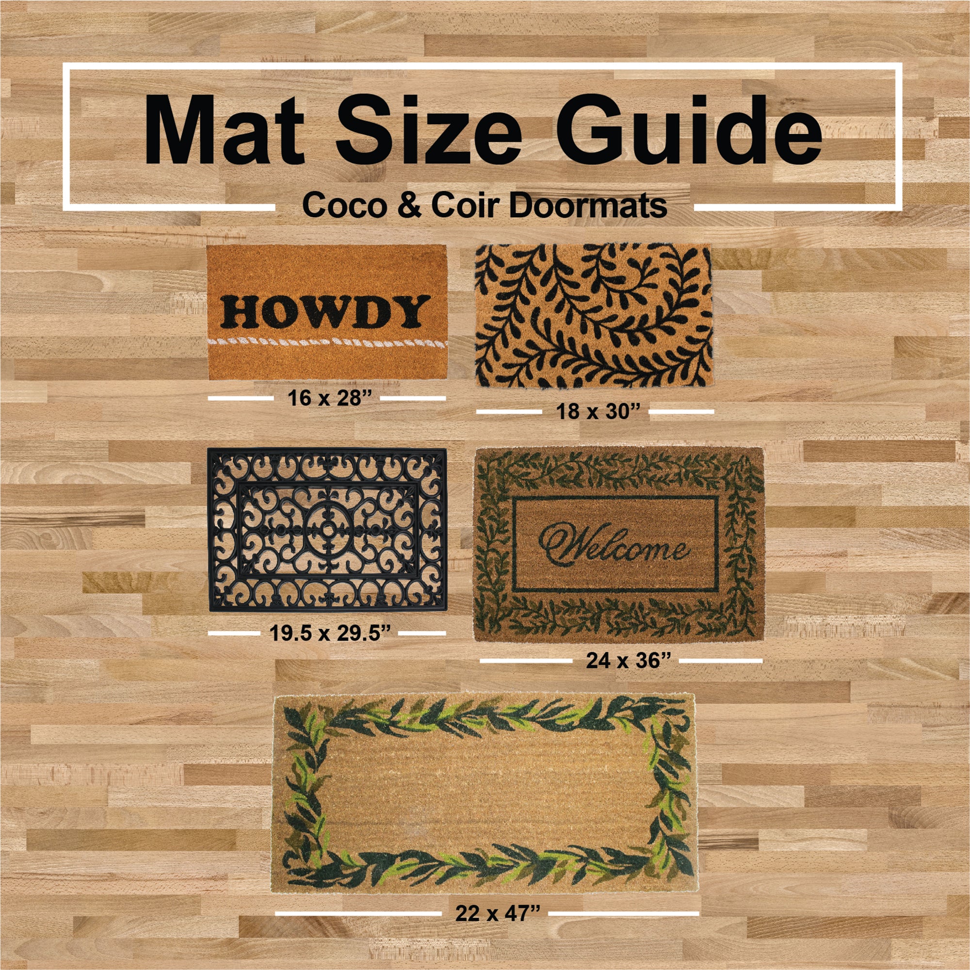 DII Pineapple Home Doormat, Non-Slip PVC Backing