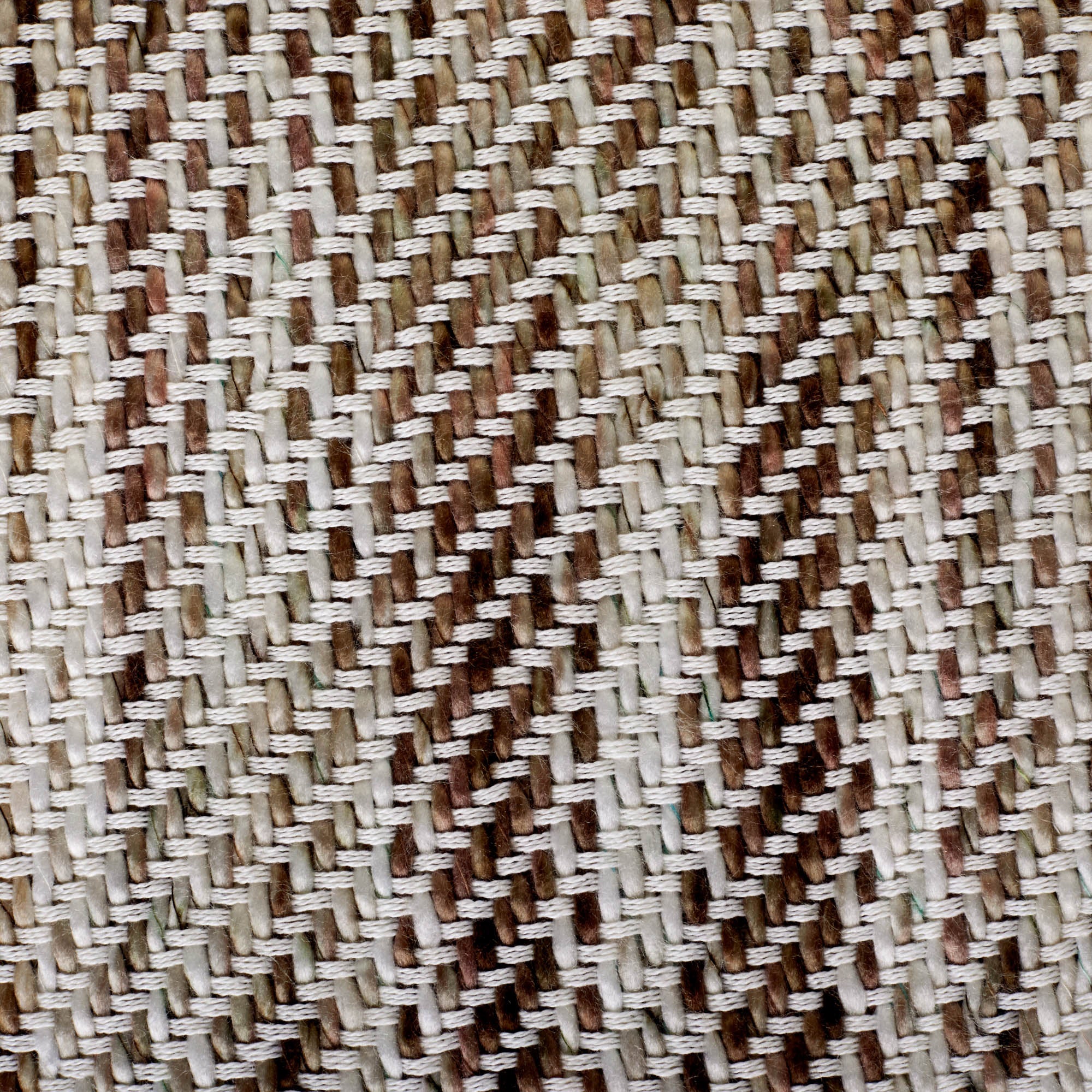 Natural Tone Diagonal Stripe Acrylic Throw