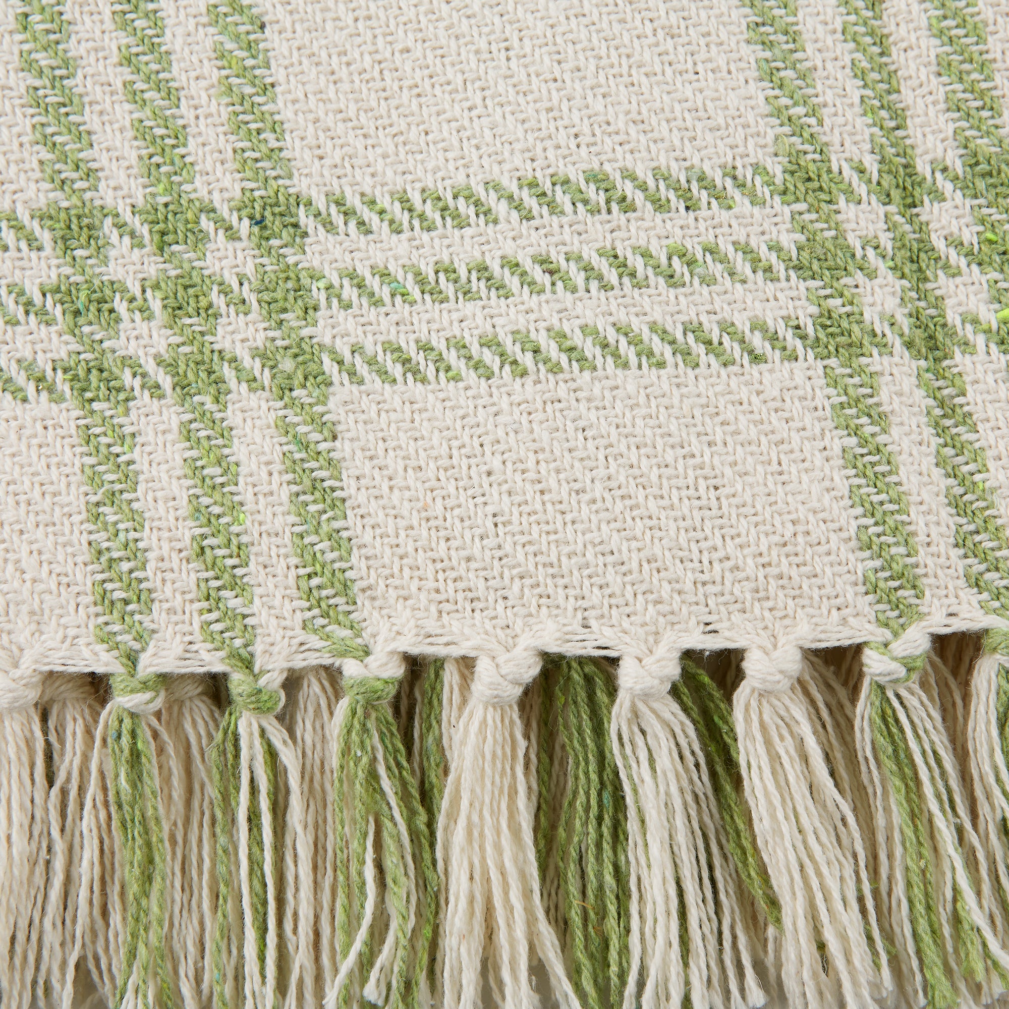 Antique Green Modern Farmhouse Plaid Throw