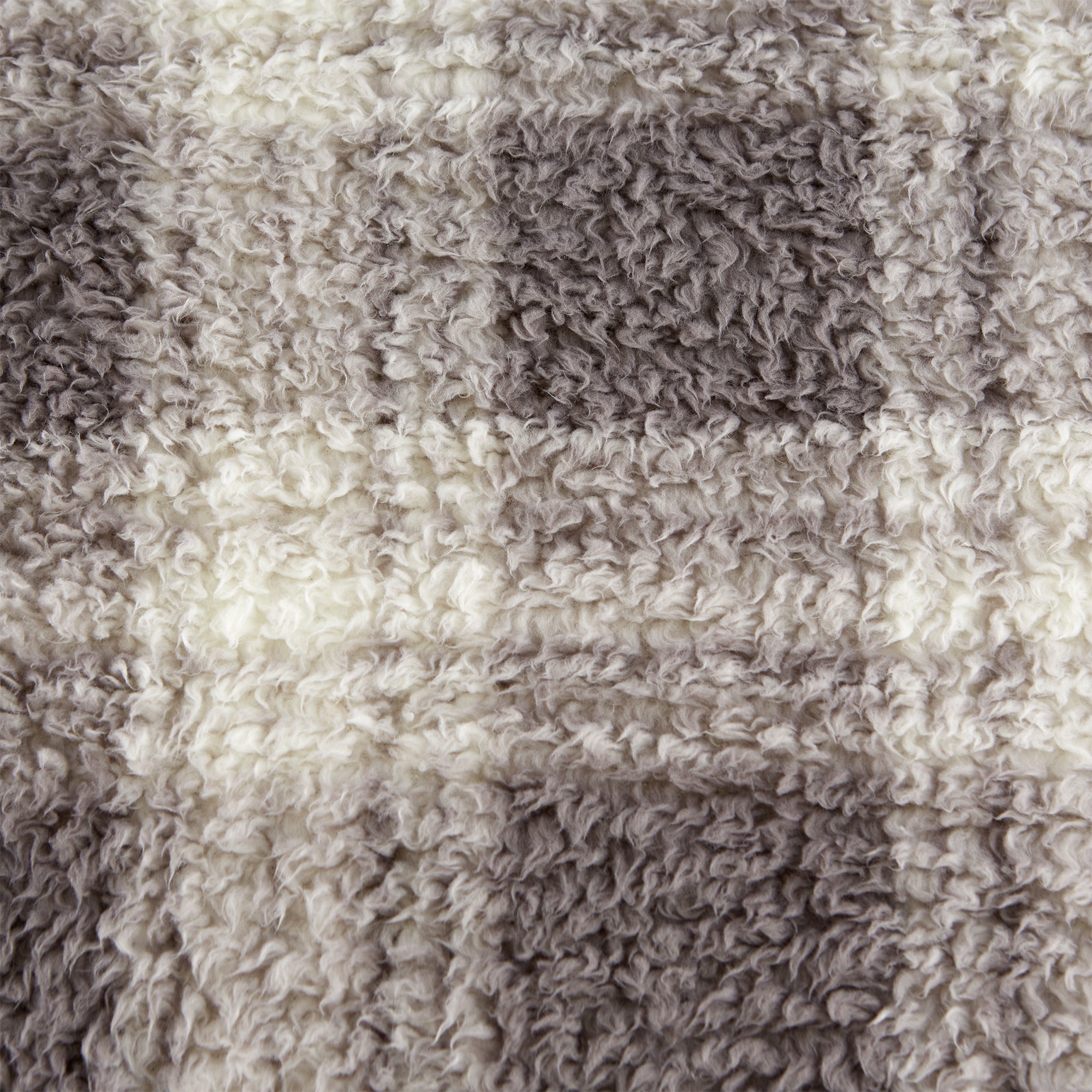 Gray Farmhouse Plush Plaid Throw