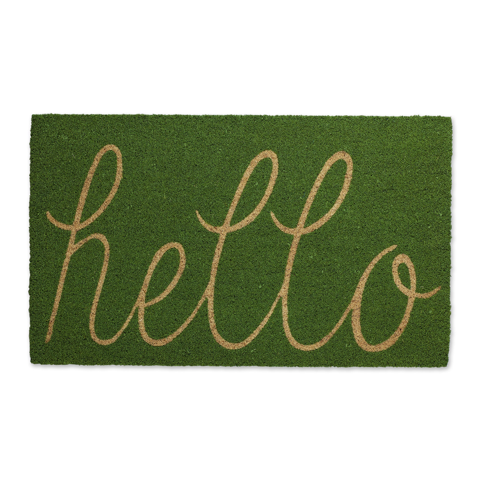 DII Hello Coir PVC-Backed Non-Slip Doormat
