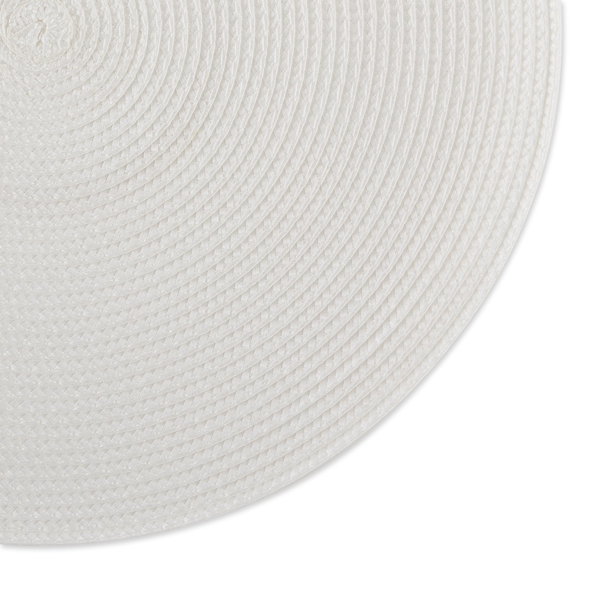 DII Round Polypropylene Woven Placemat 6-Piece Set