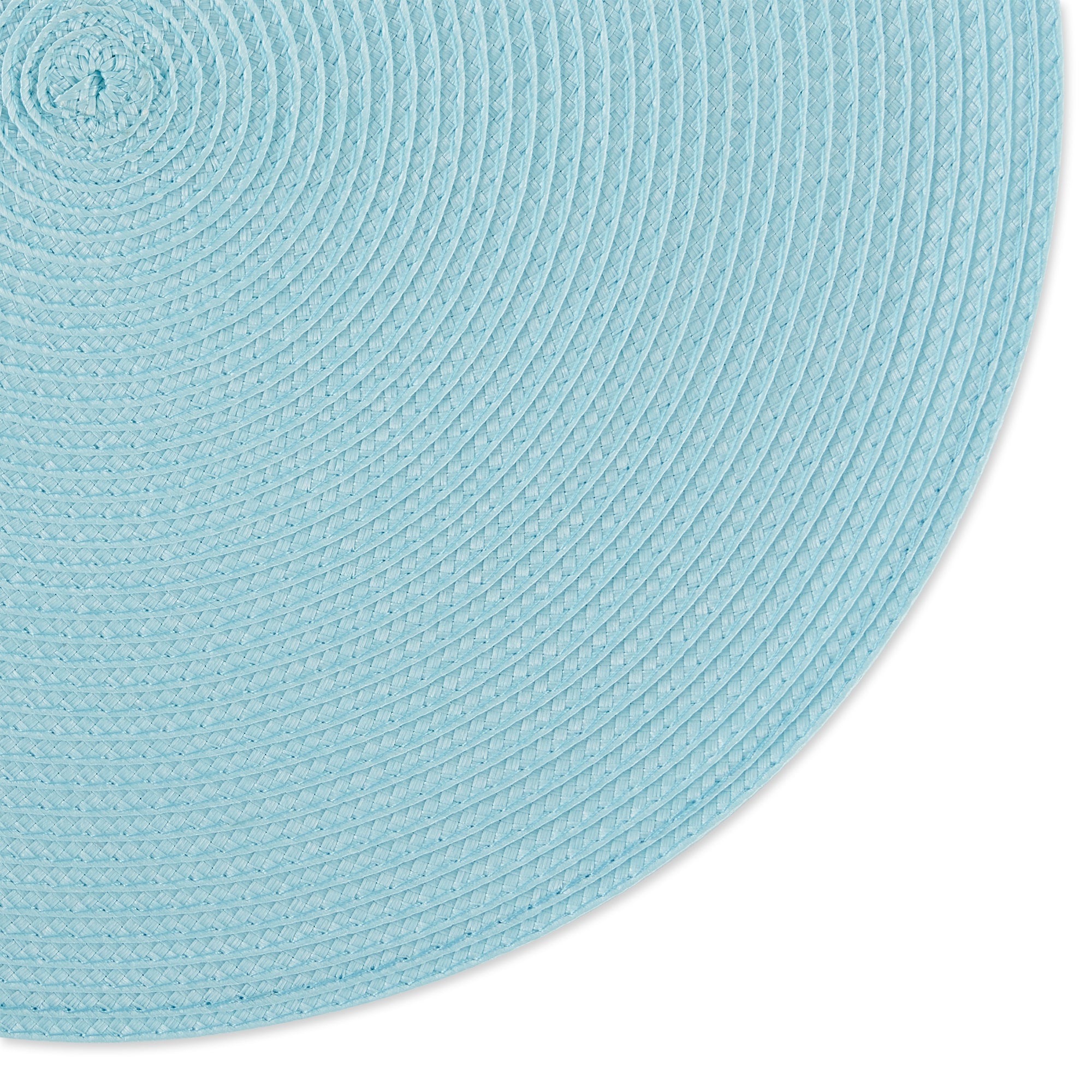 DII Round Polypropylene Woven Placemat 6-Piece Set