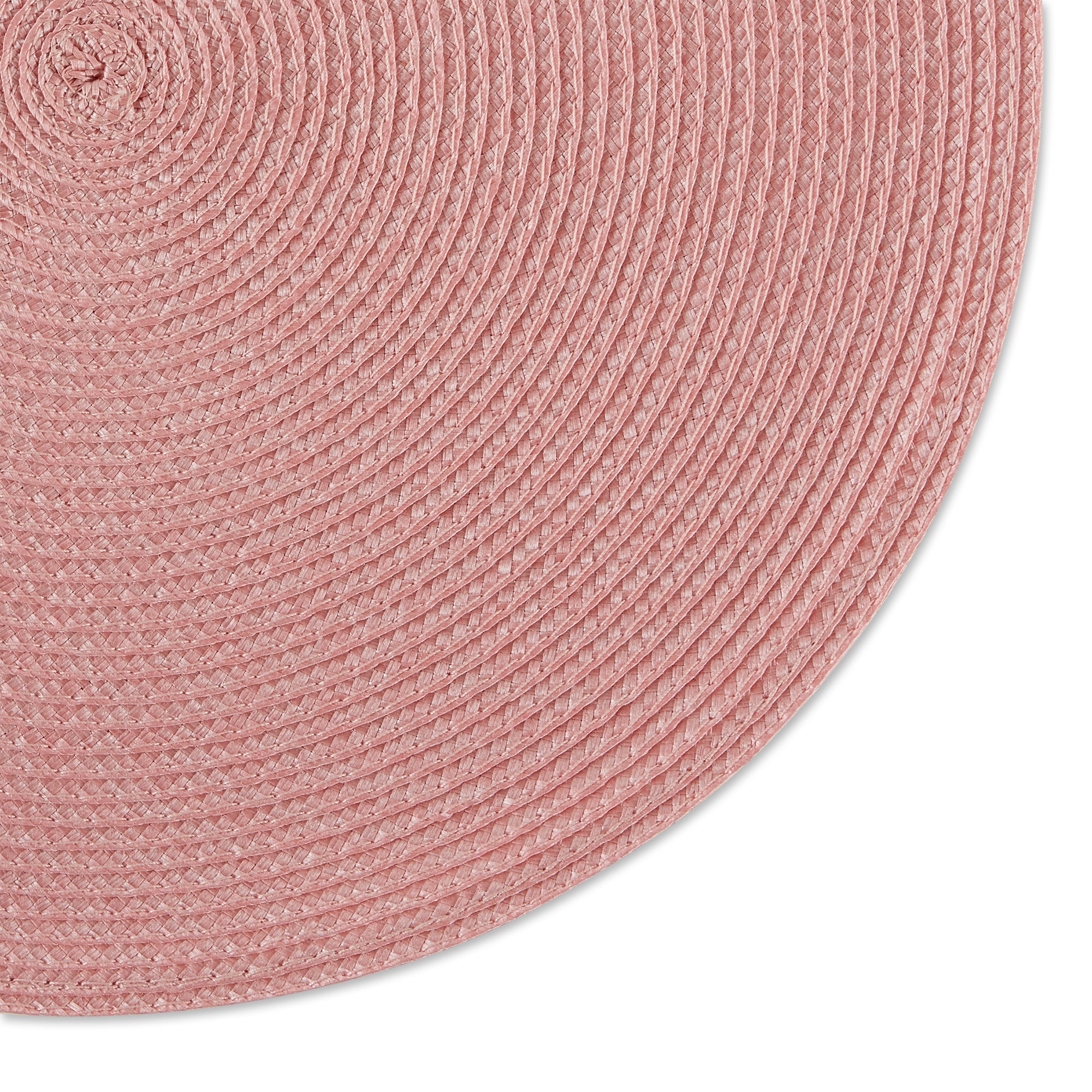 DII Round Polypropylene Woven Placemat 6-Piece Set