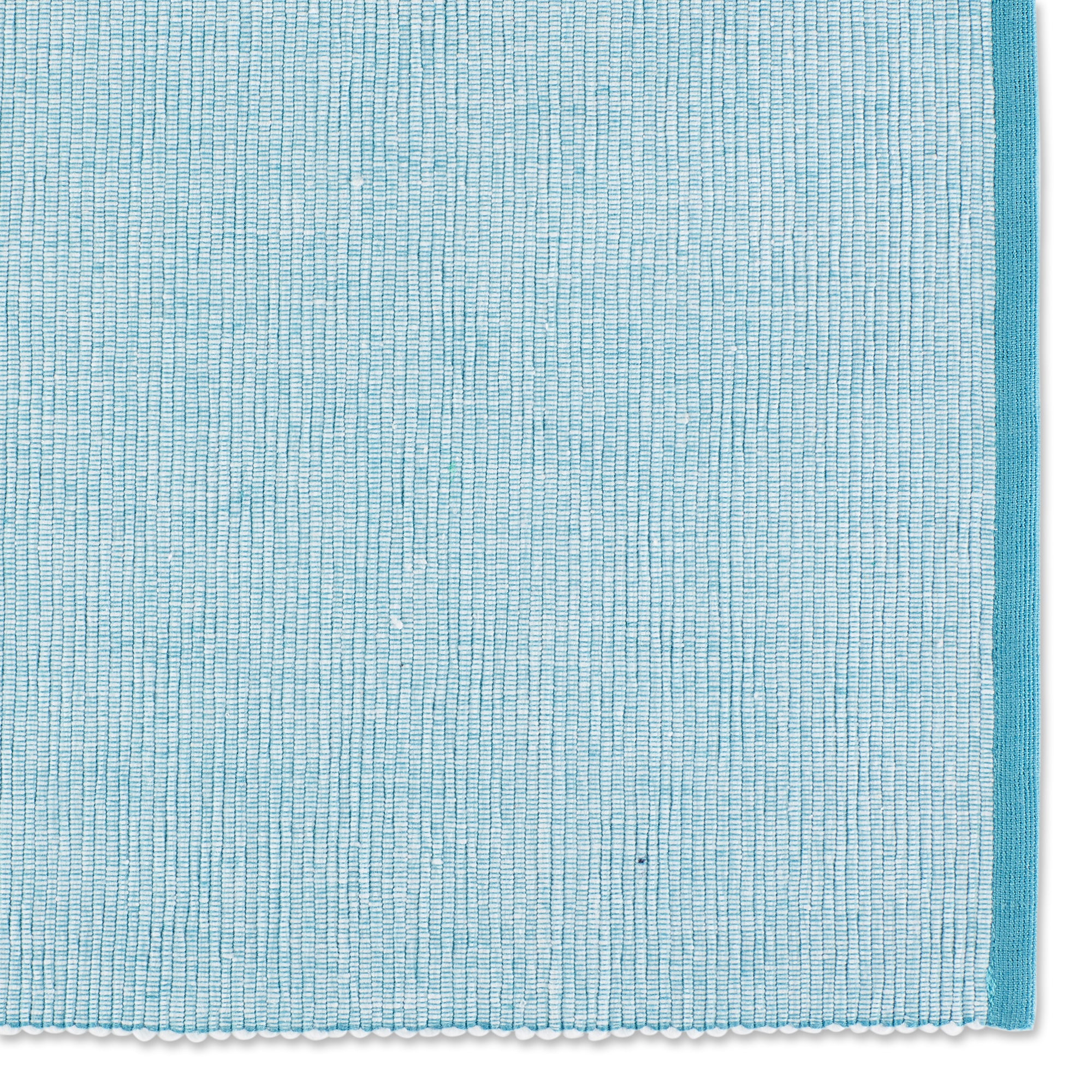 DII Eco-Friendly Chambray Fine Ribbed Placemat 6-Piece Set