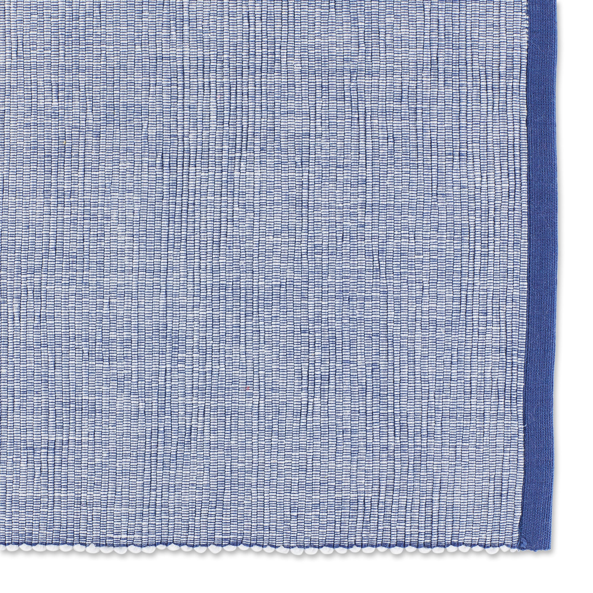 DII Eco-Friendly Chambray Fine Ribbed Placemat 6-Piece Set
