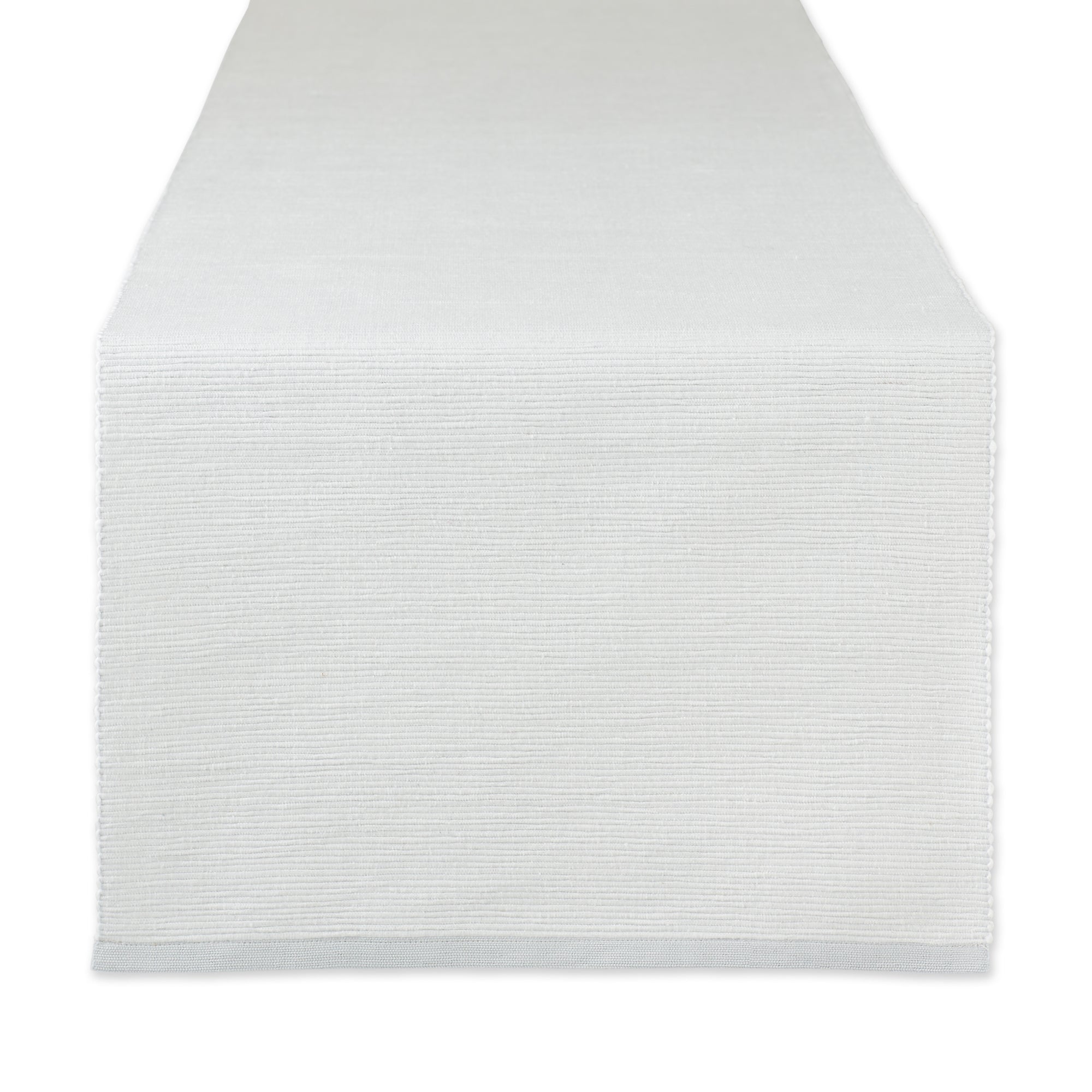 DII Eco-Friendly Chambray Fine Ribbed Table Runner