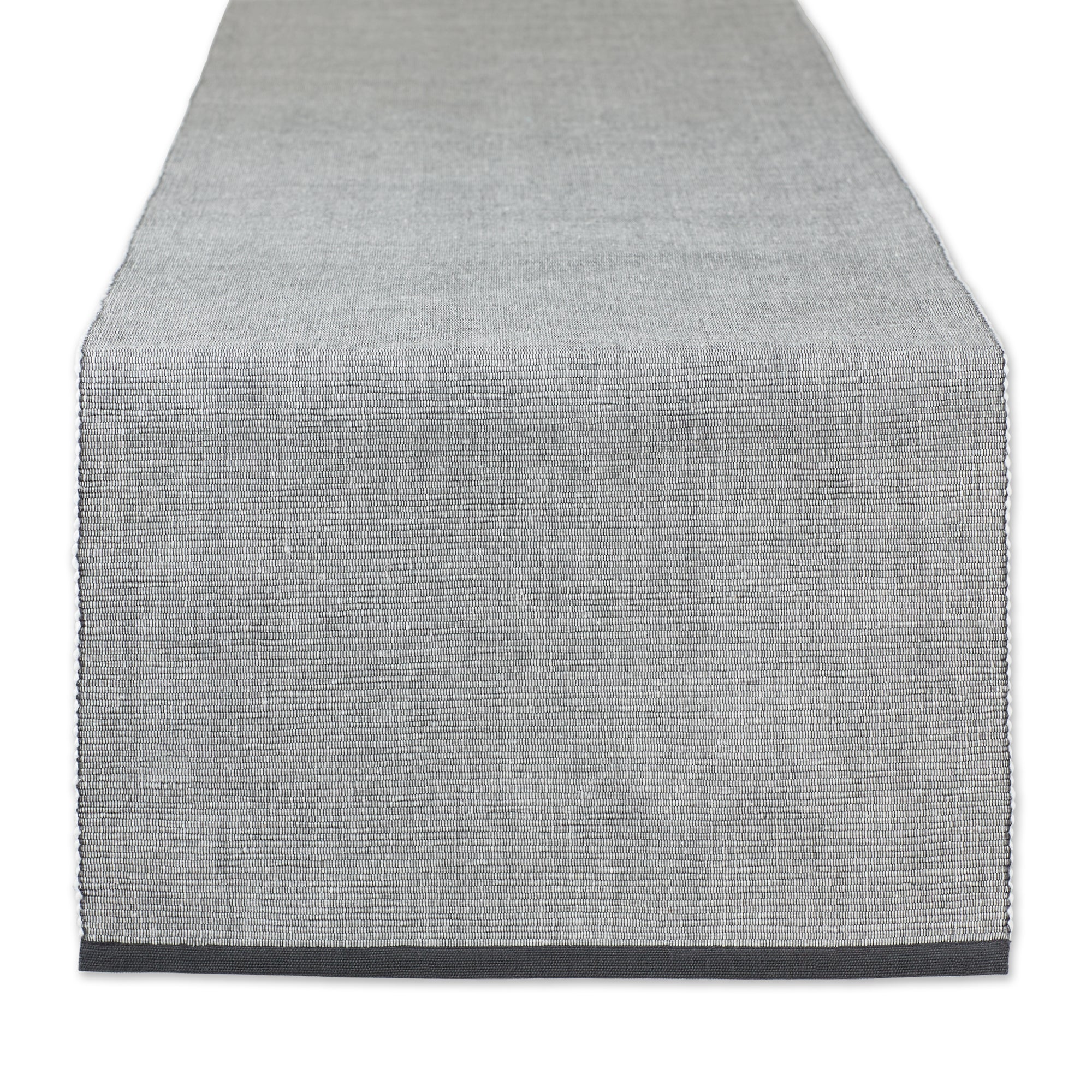 DII Eco-Friendly Chambray Fine Ribbed Table Runner