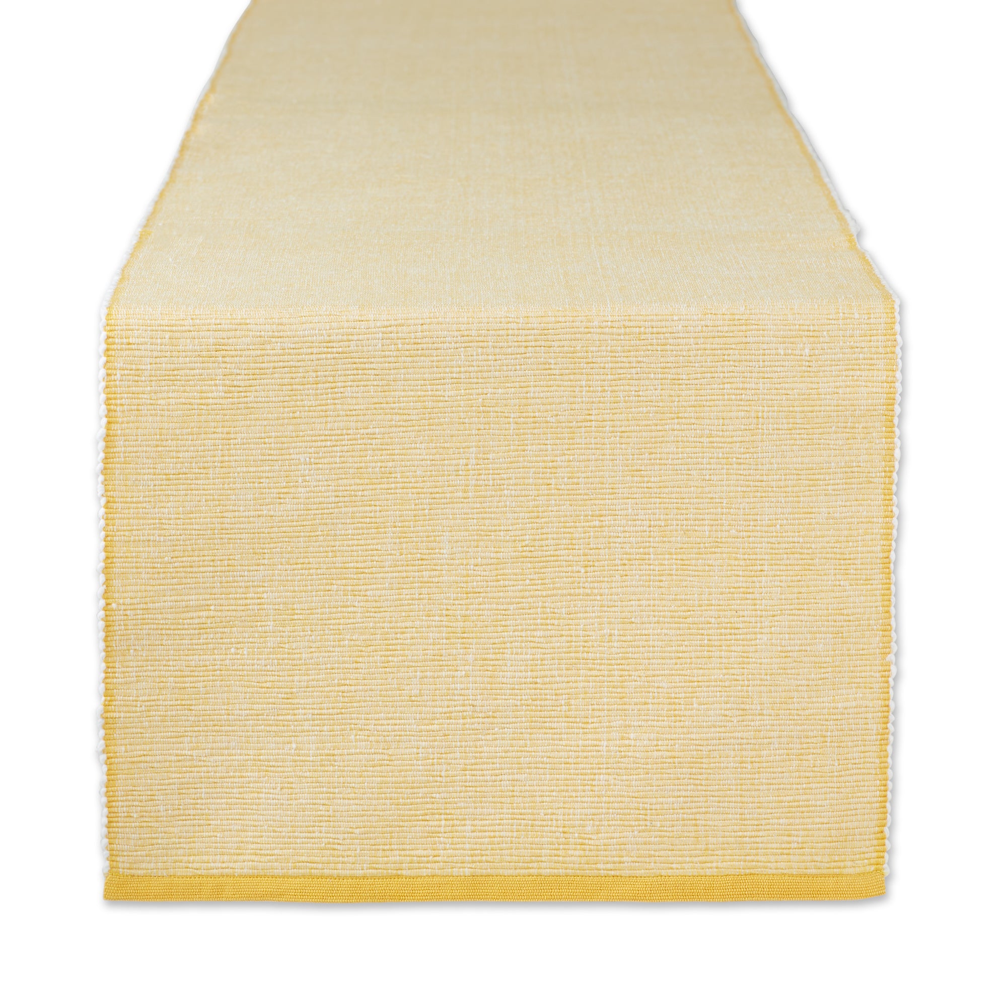 DII Eco-Friendly Chambray Fine Ribbed Table Runner