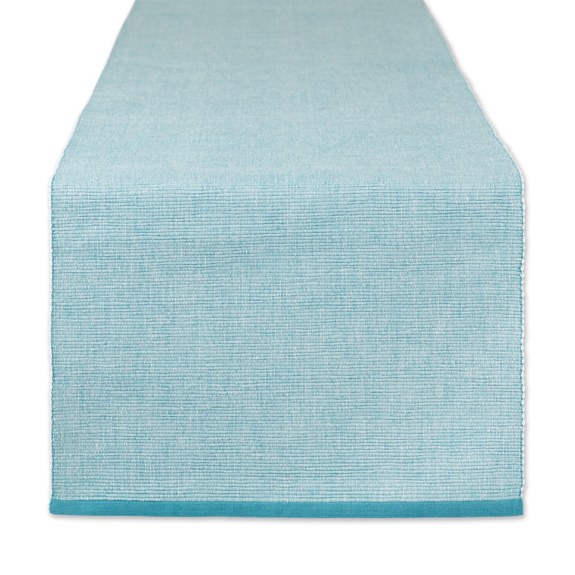 DII Eco-Friendly Chambray Fine Ribbed Table Runner