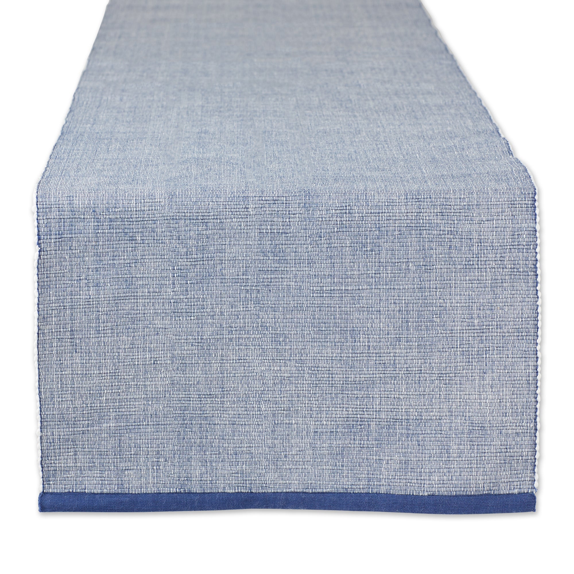DII Eco-Friendly Chambray Fine Ribbed Table Runner
