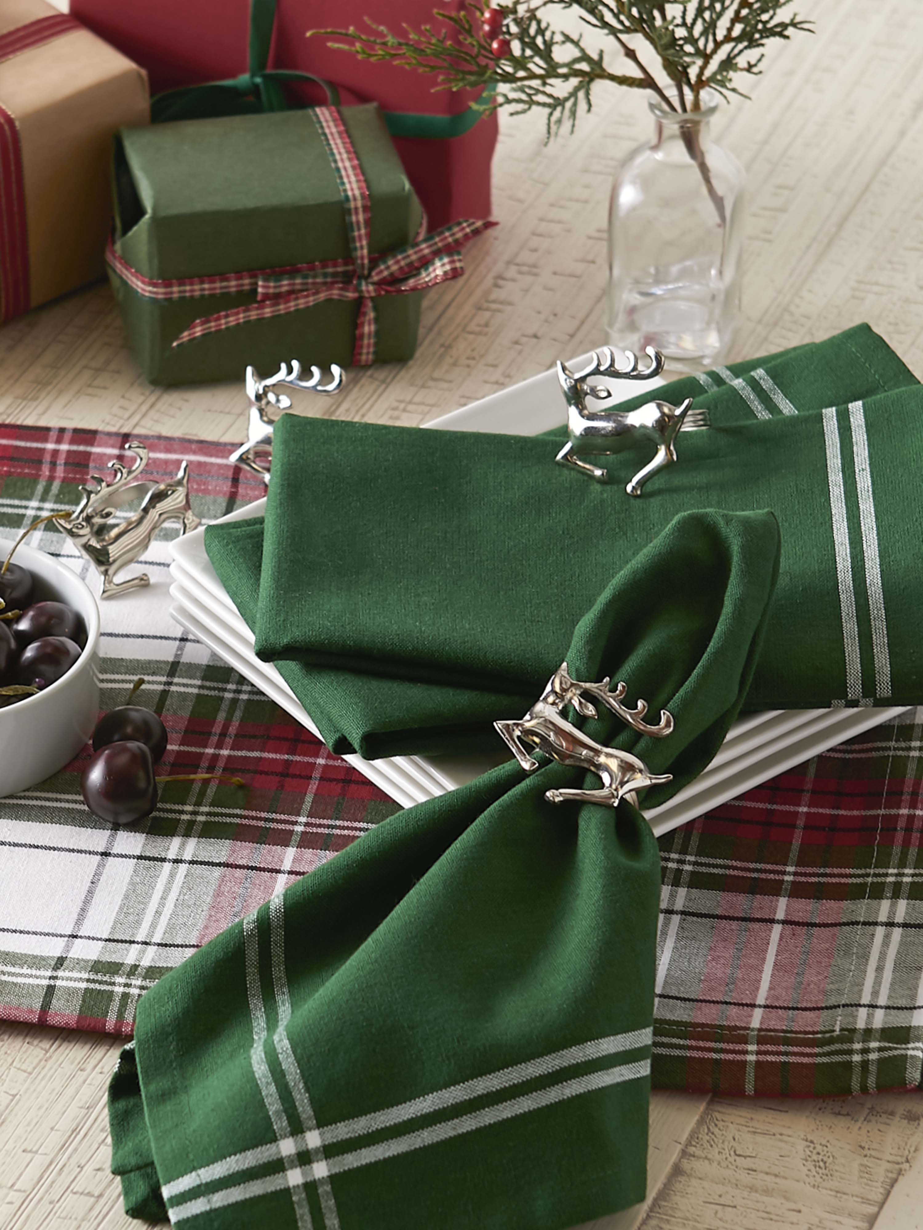 Balsam Border Stripe Napkin Set/6