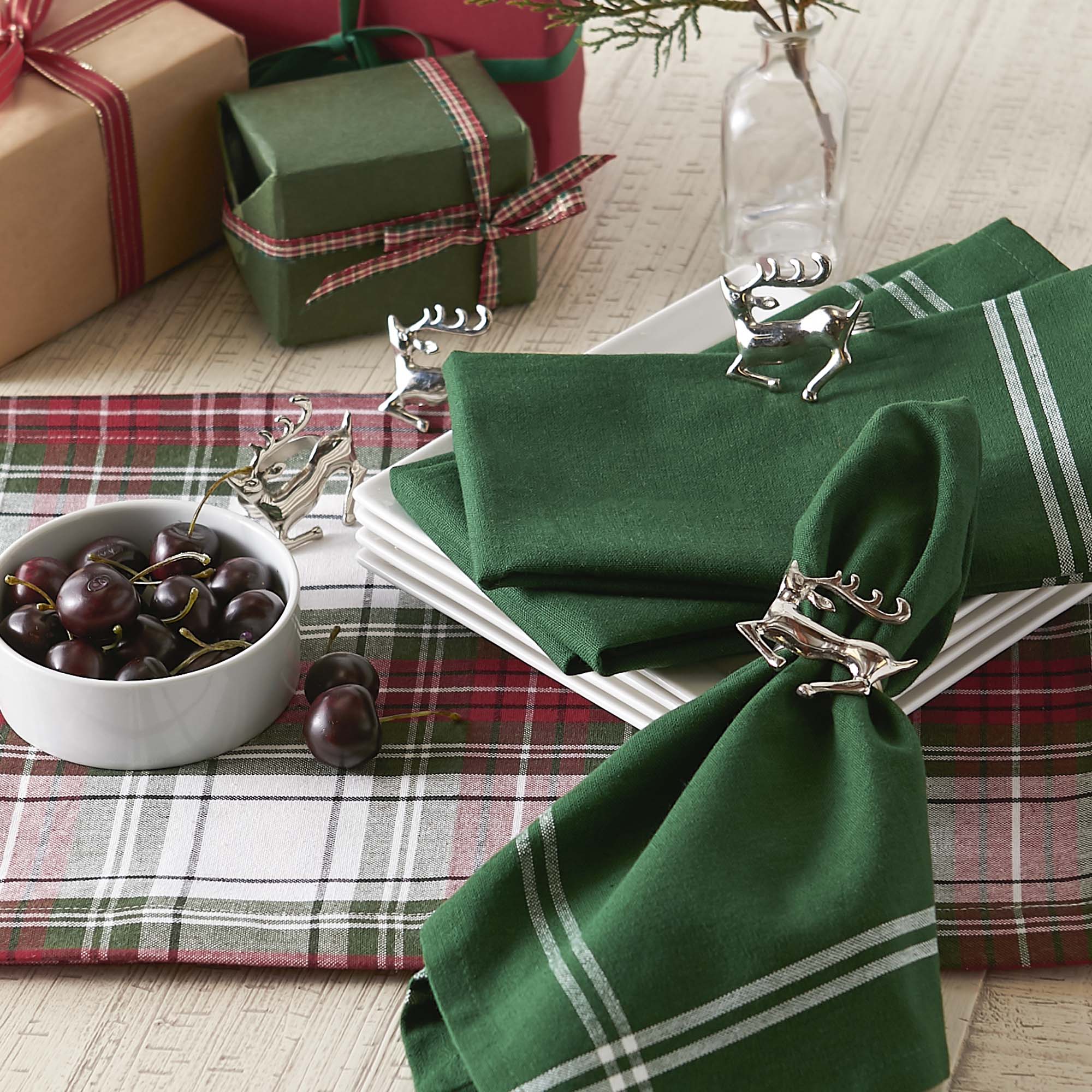 Balsam Border Stripe Napkin Set/6
