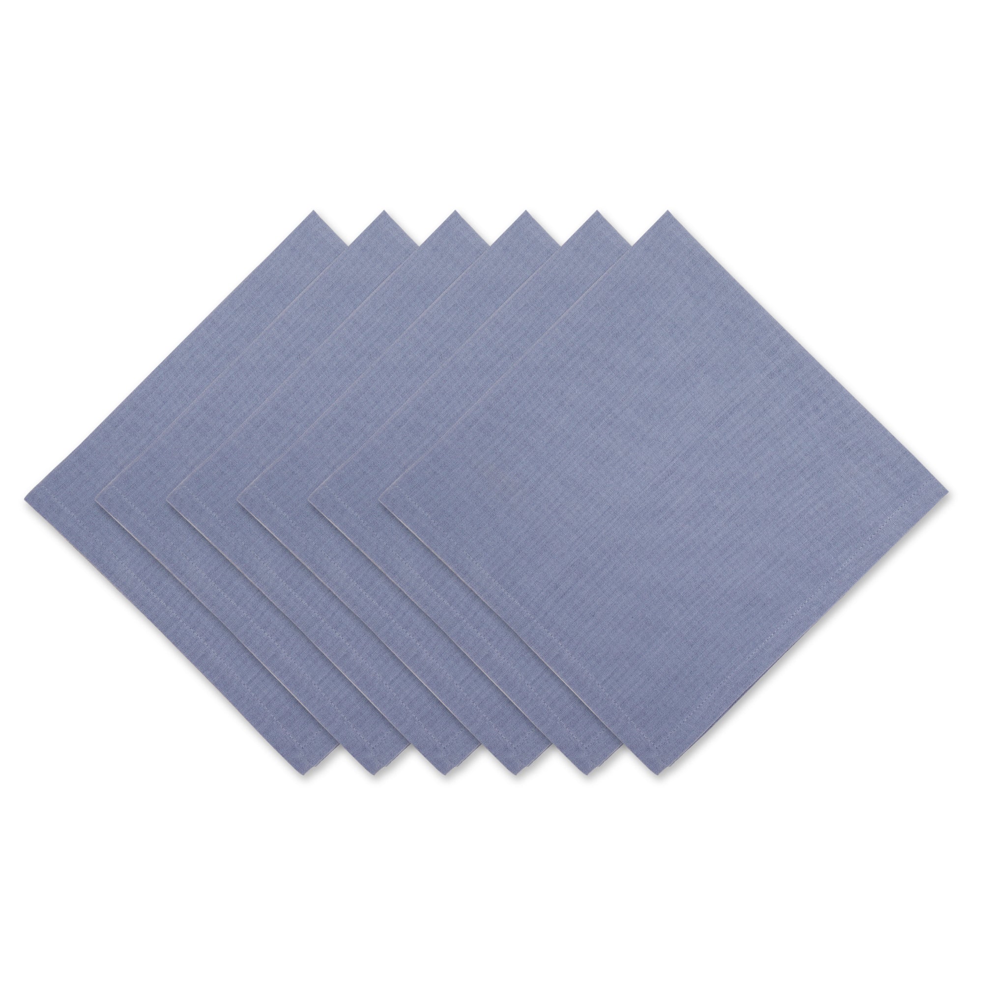 DII Solid Cotton Dinner Napkin 6-Piece Set