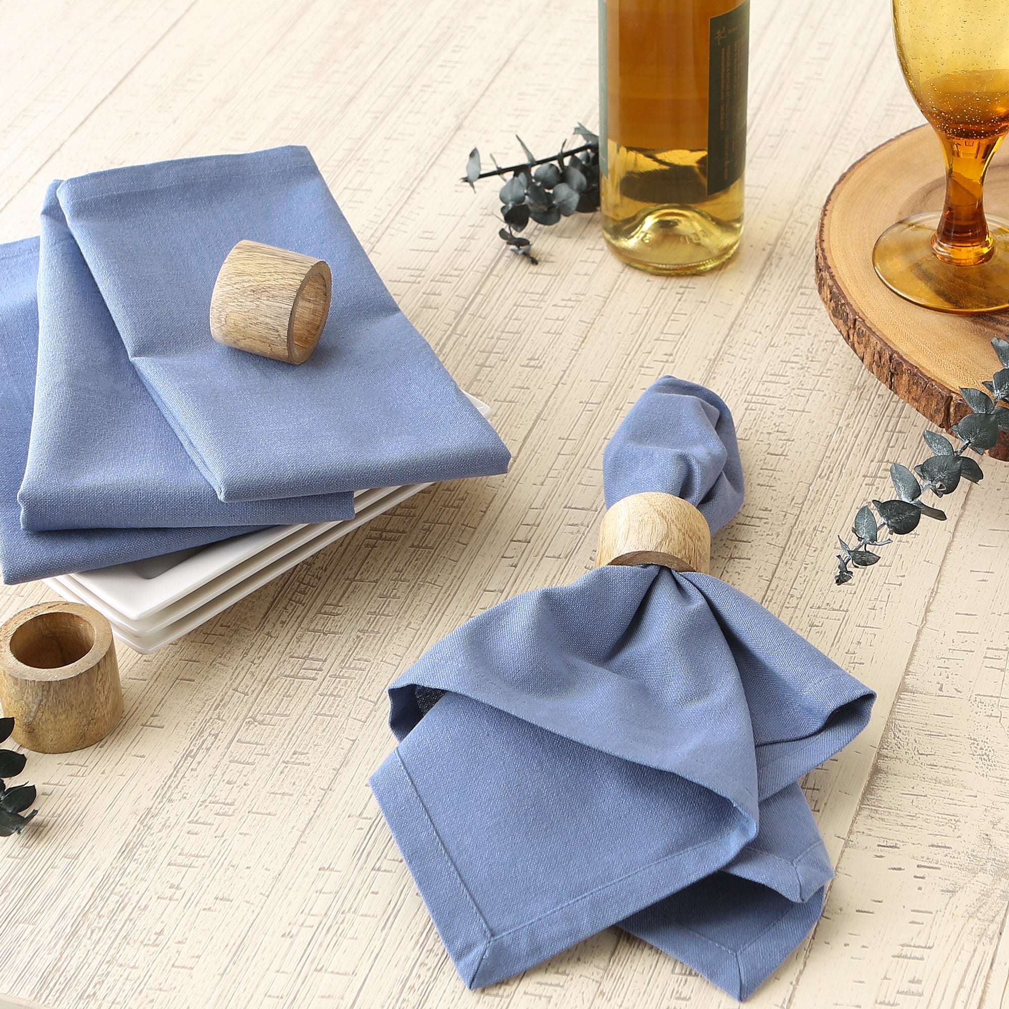 DII Solid Cotton Dinner Napkin 6-Piece Set