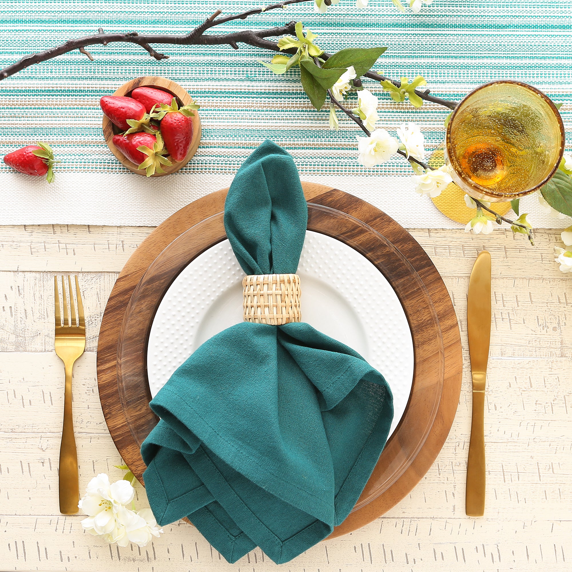 DII Solid Cotton Dinner Napkin 6-Piece Set