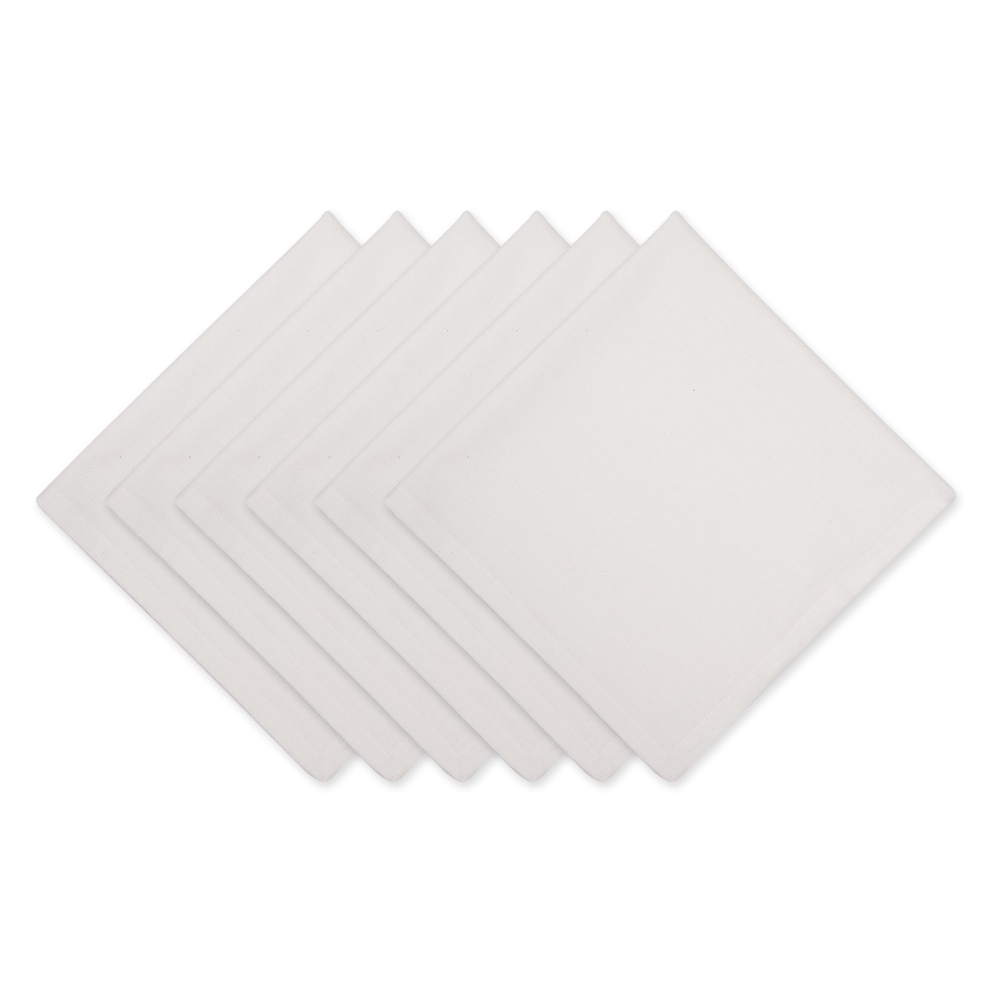 DII Solid Cotton Dinner Napkin 6-Piece Set