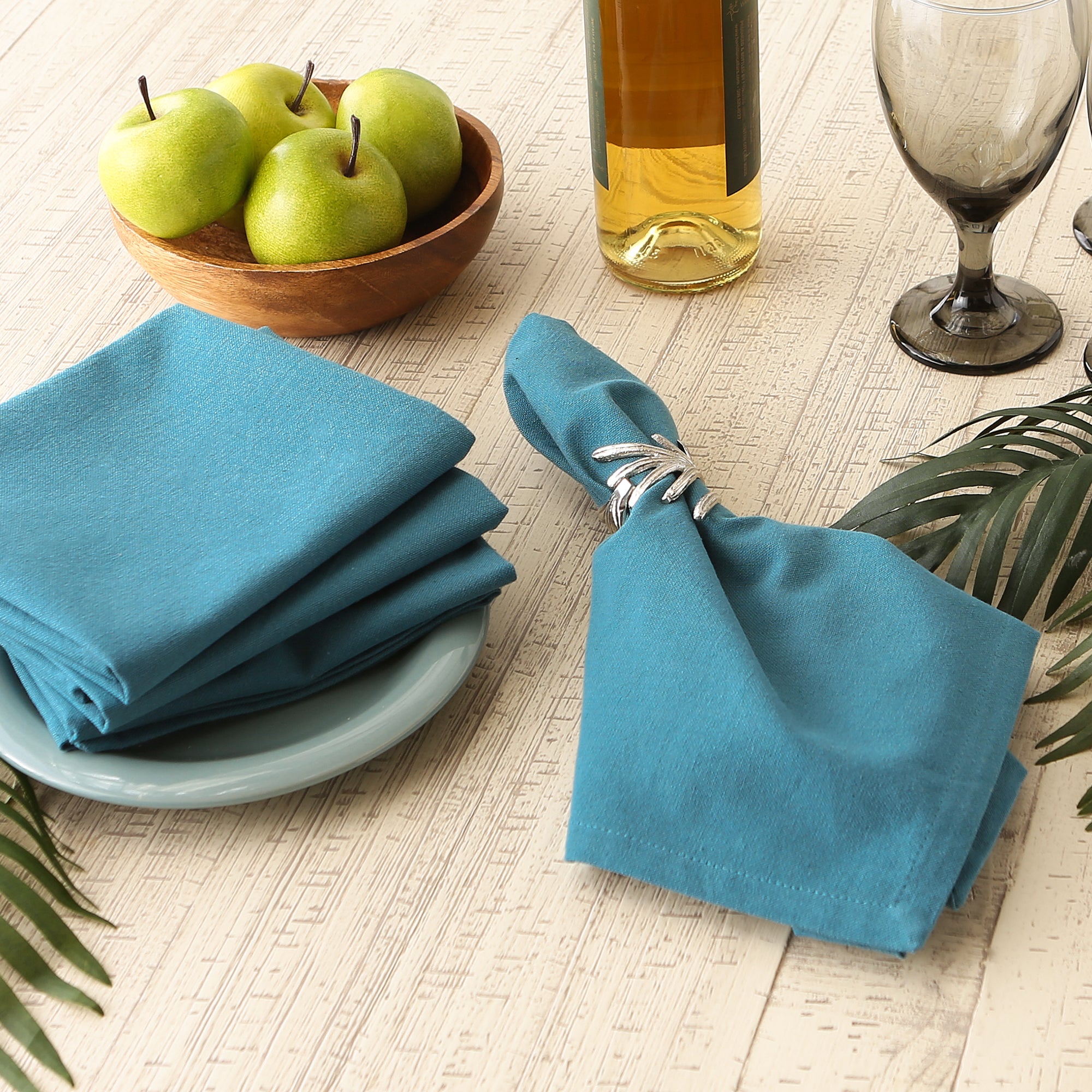 DII Solid Cotton Dinner Napkin 6-Piece Set