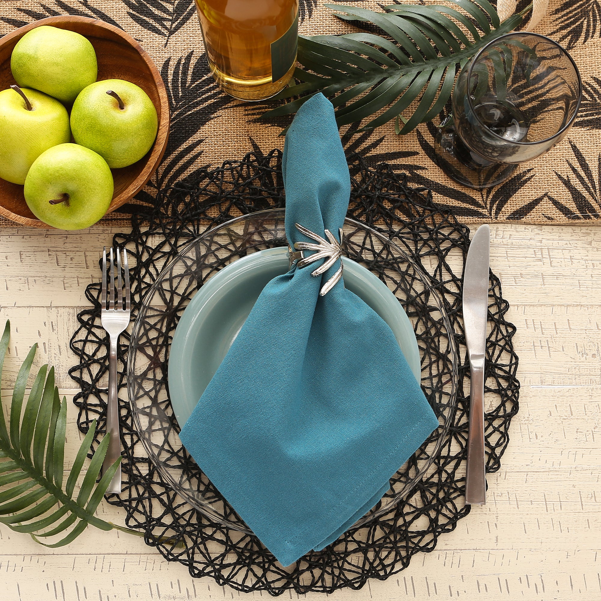 DII Solid Cotton Dinner Napkin 6-Piece Set