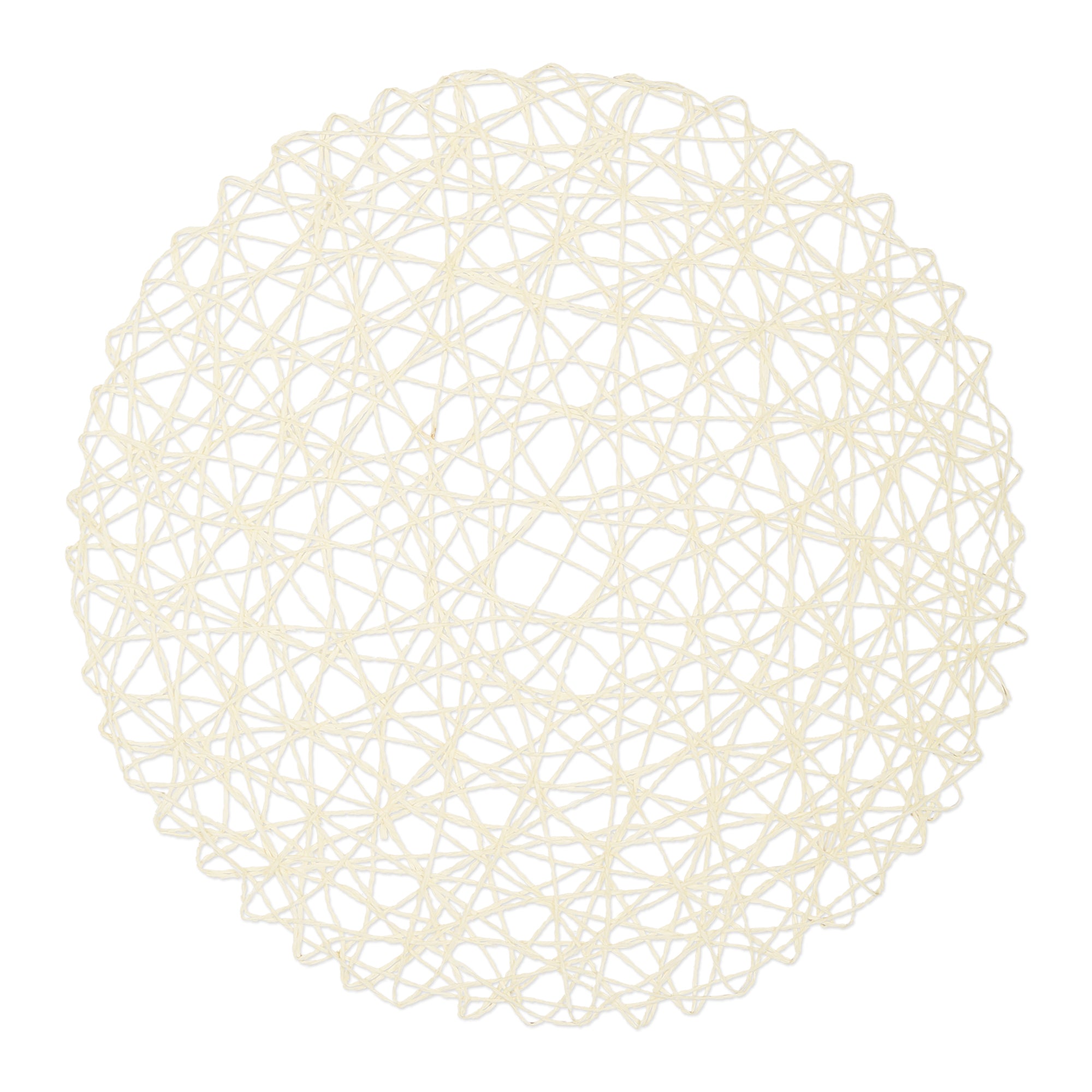DII Woven Paper Round Placemat 6-Piece Set