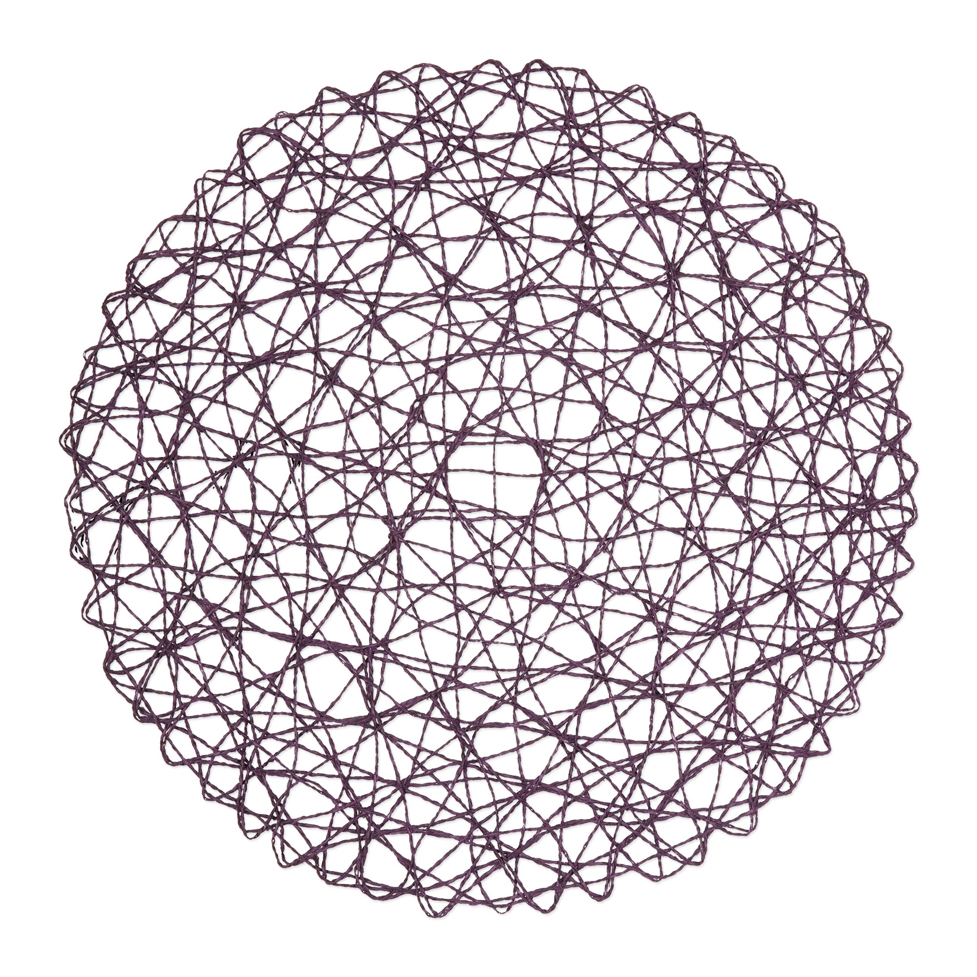 DII Woven Paper Round Placemat 6-Piece Set