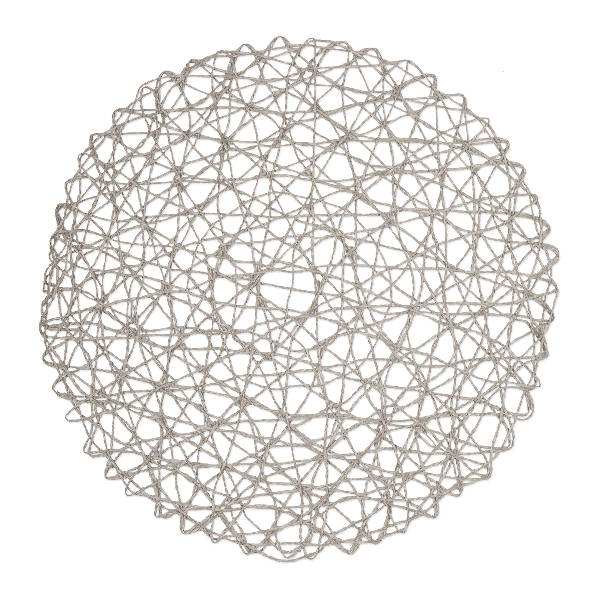 DII Woven Paper Round Placemat 6-Piece Set