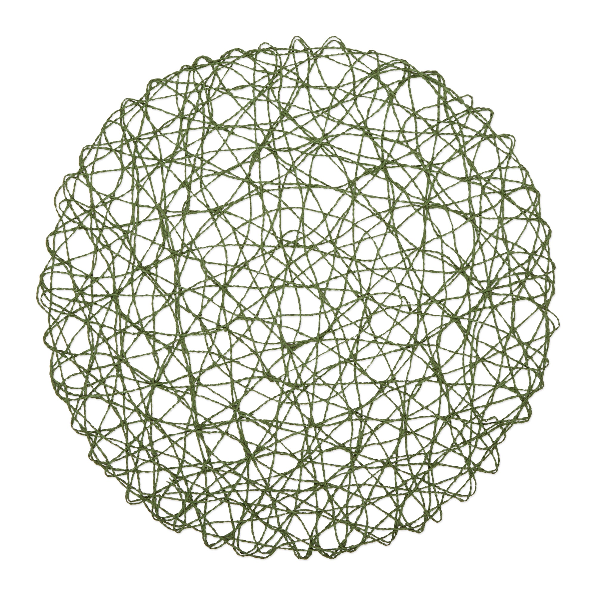 DII Woven Paper Round Placemat 6-Piece Set