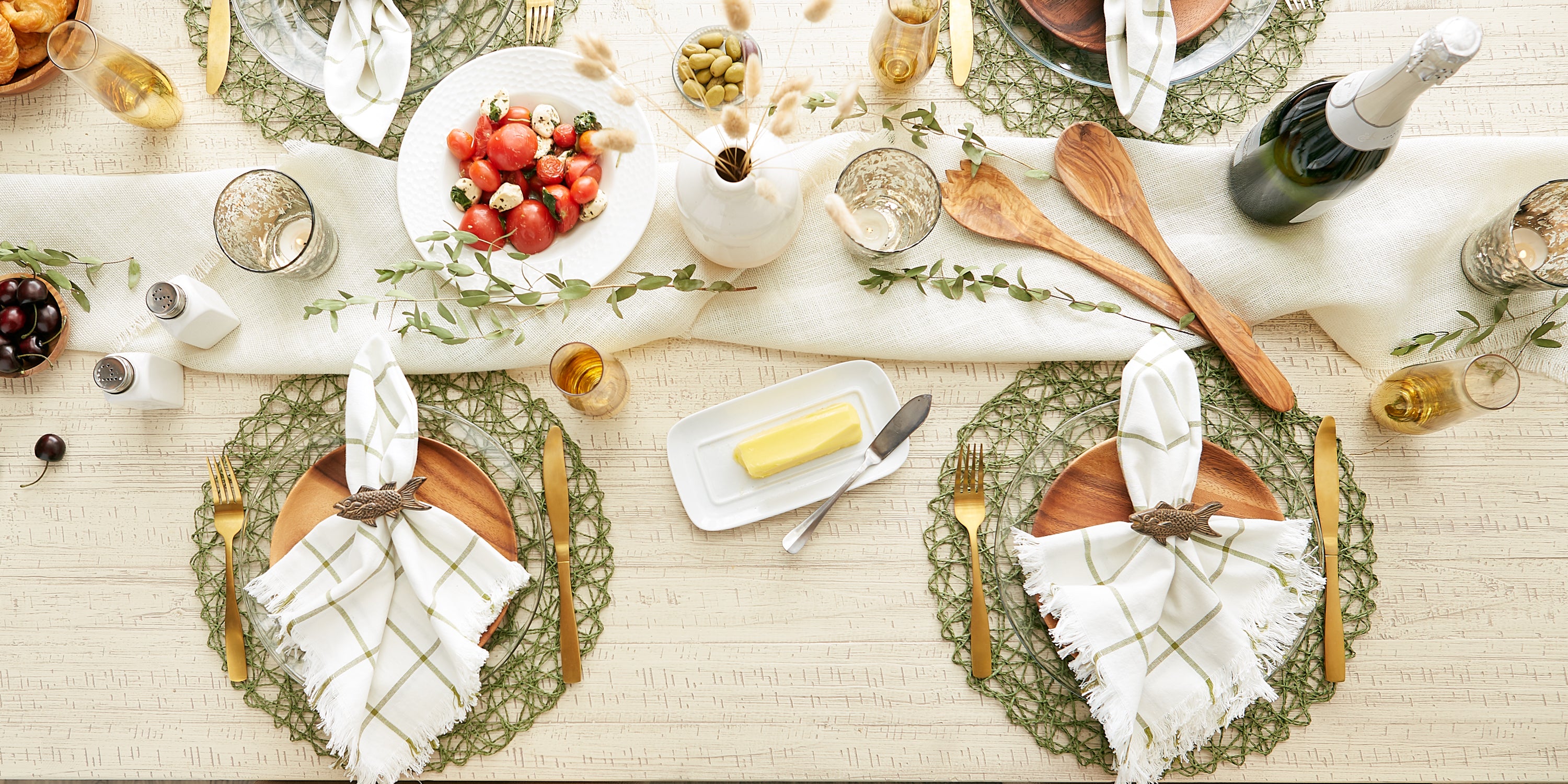 DII Woven Paper Round Placemat 6-Piece Set