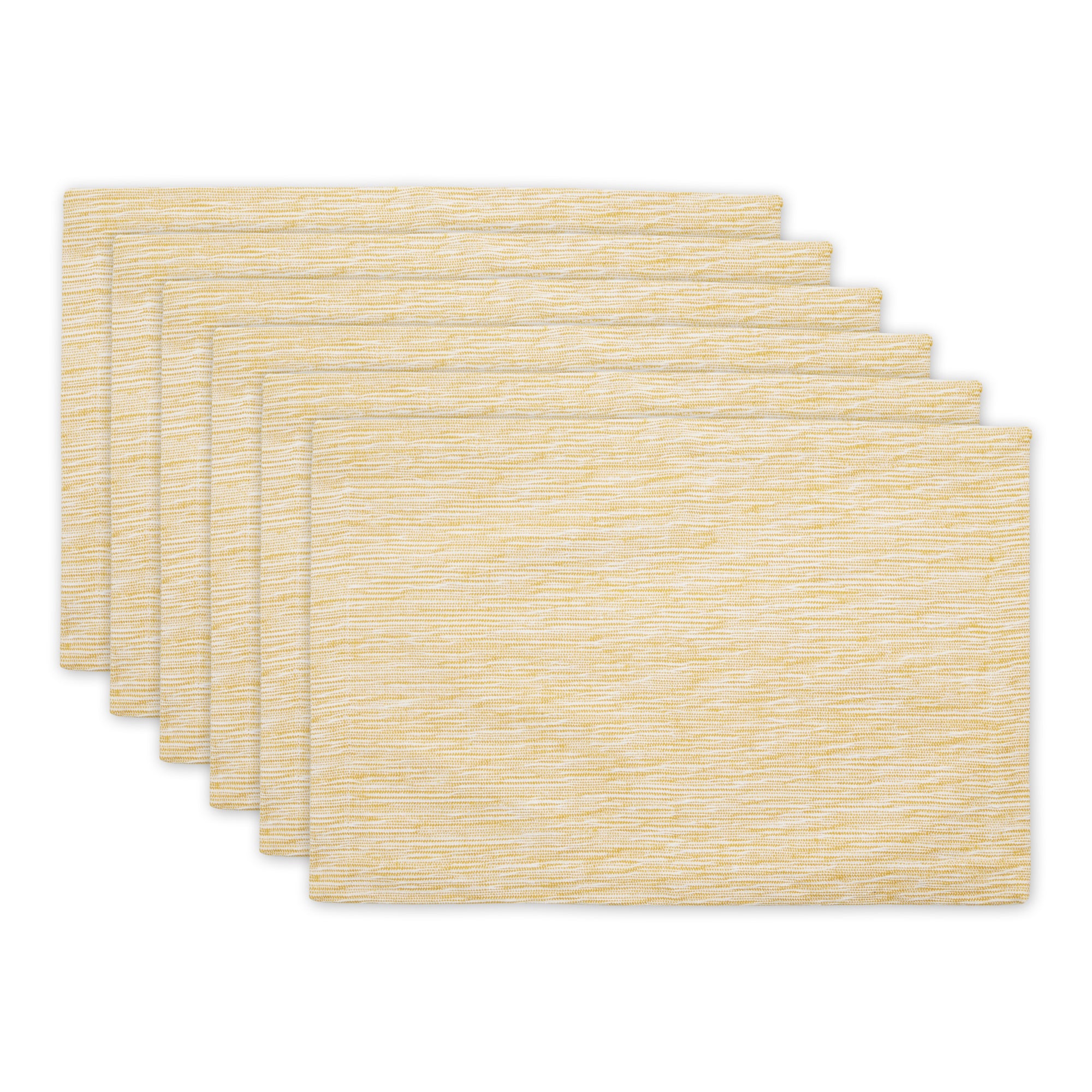 DII Recycled Cotton Slubby Rib Placemat 6-Piece Set