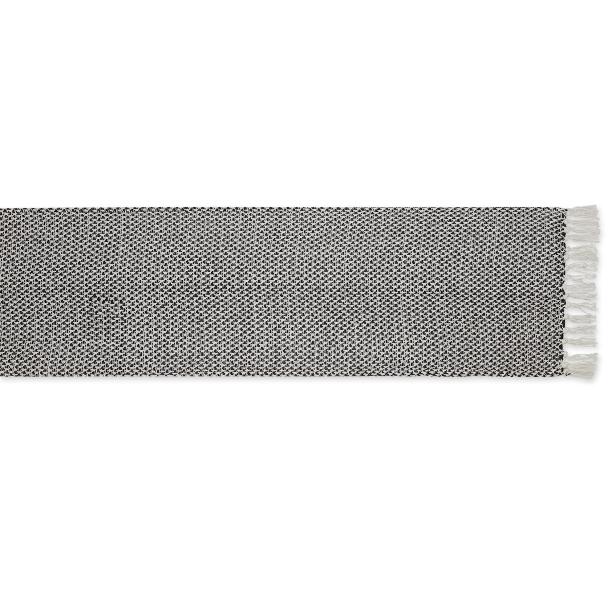 DII Woven Jacquard Fringe Cotton Table Runner