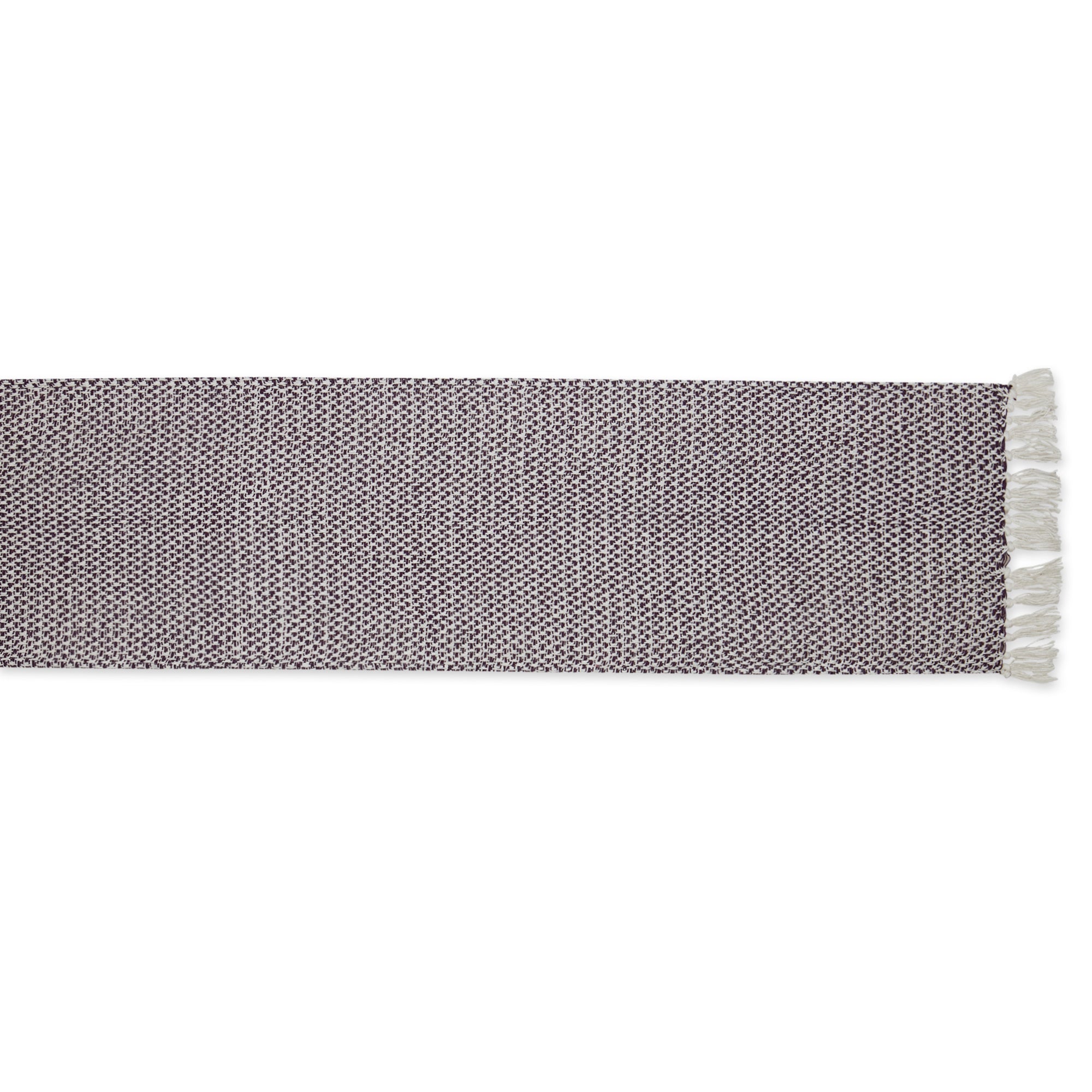 DII Woven Jacquard Fringe Cotton Table Runner