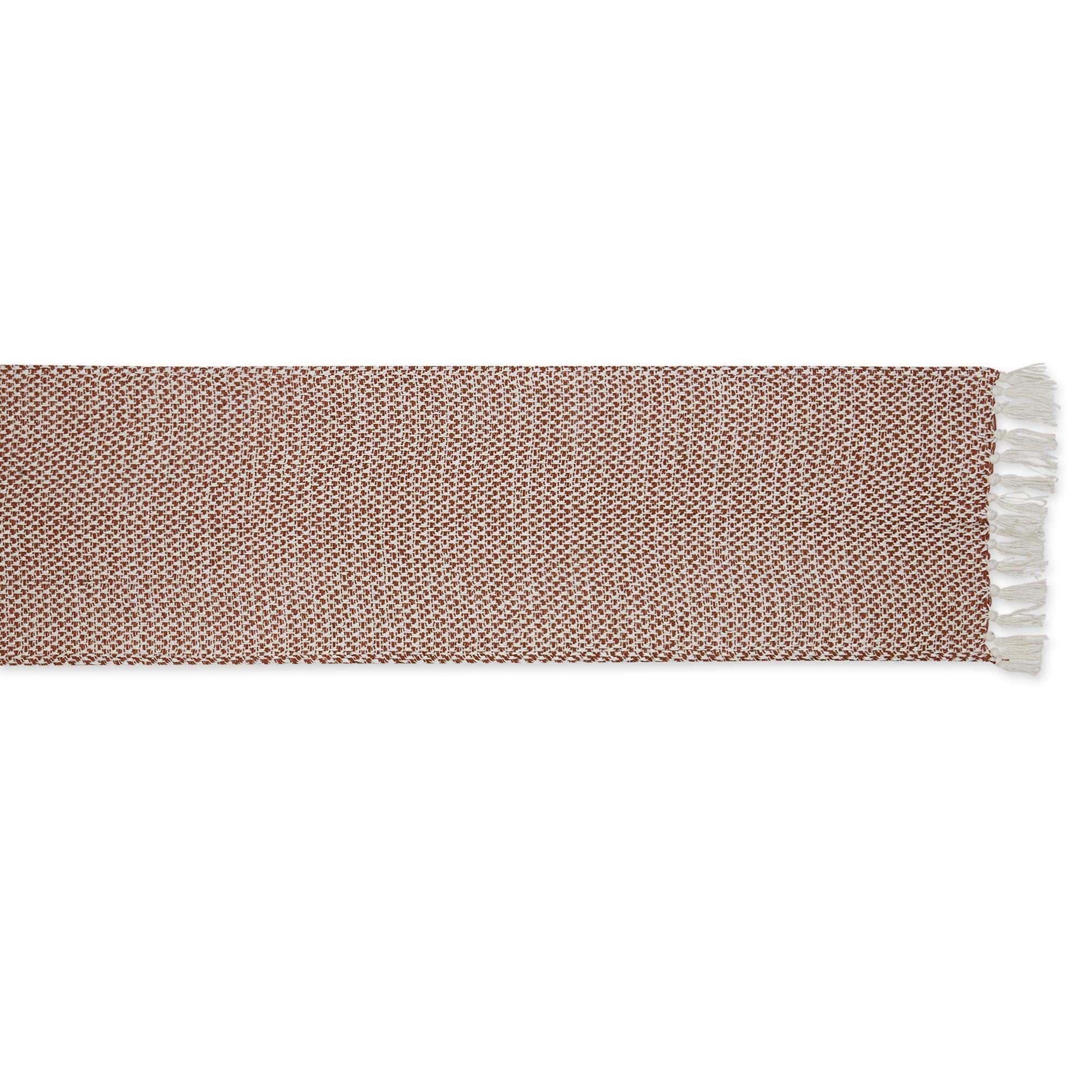 DII Woven Jacquard Fringe Cotton Table Runner