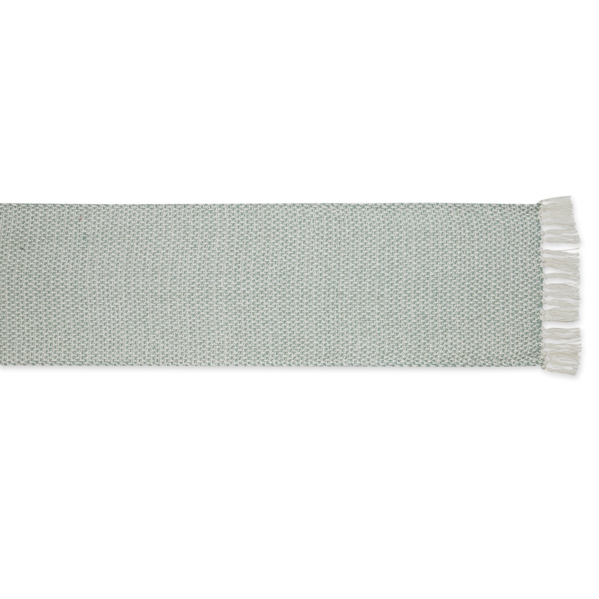 DII Woven Jacquard Fringe Cotton Table Runner