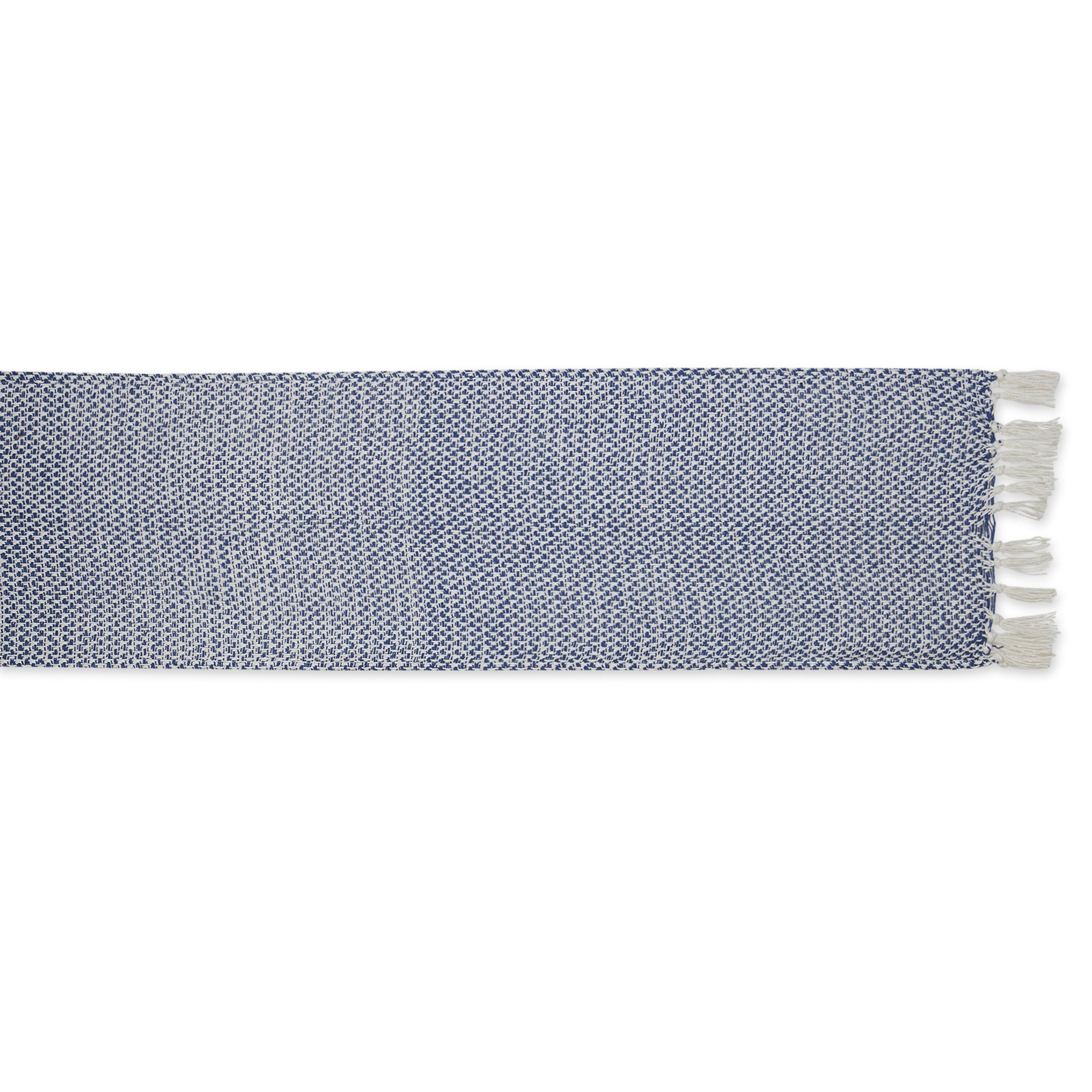 DII Woven Jacquard Fringe Cotton Table Runner