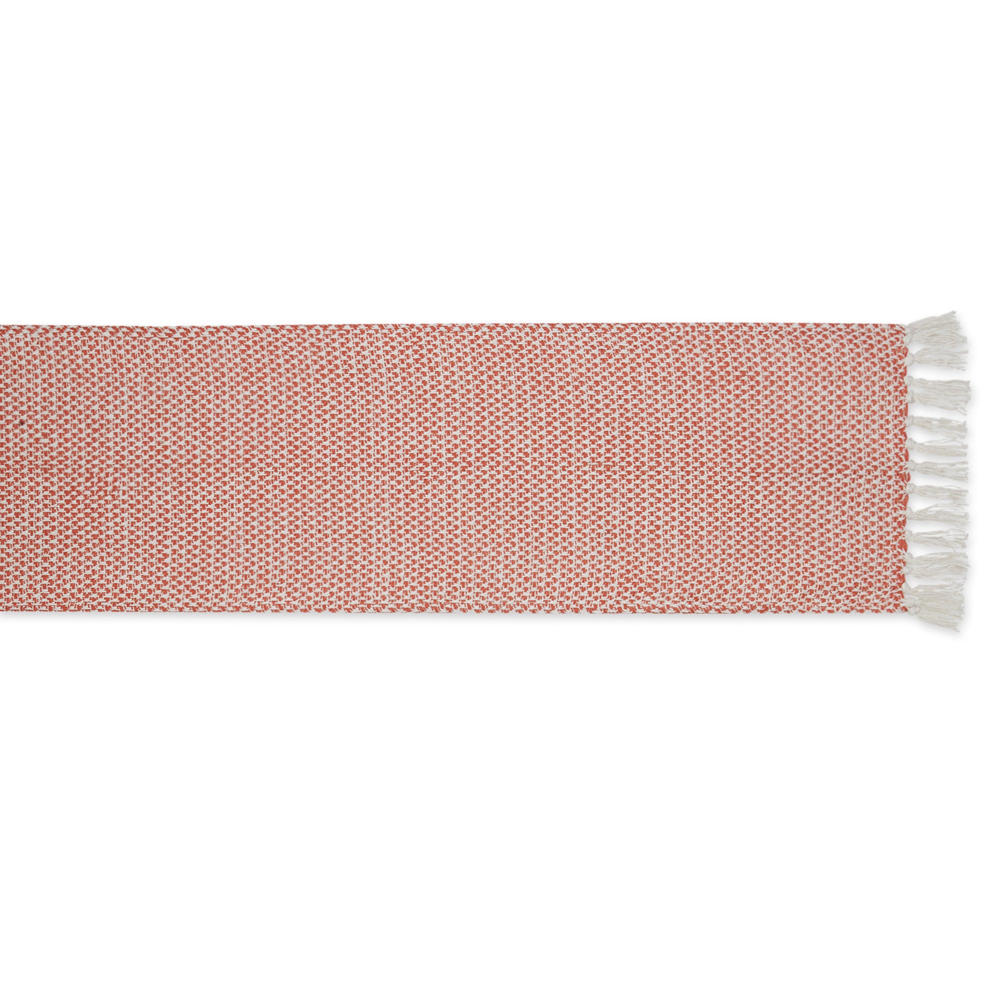 DII Woven Jacquard Fringe Cotton Table Runner