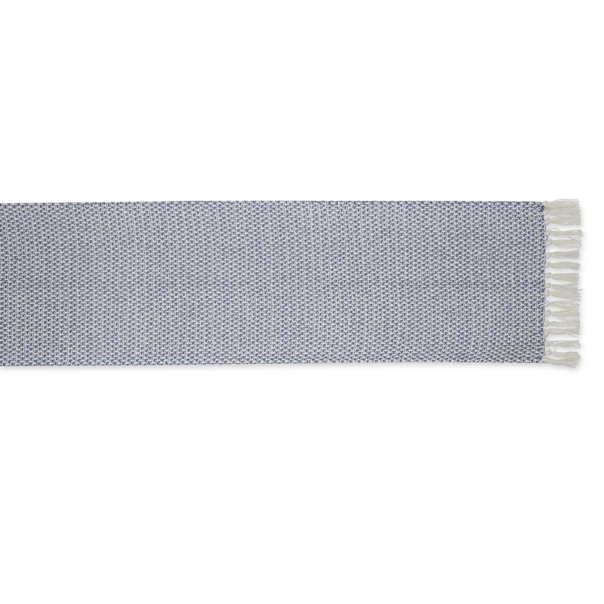 DII Woven Jacquard Fringe Cotton Table Runner