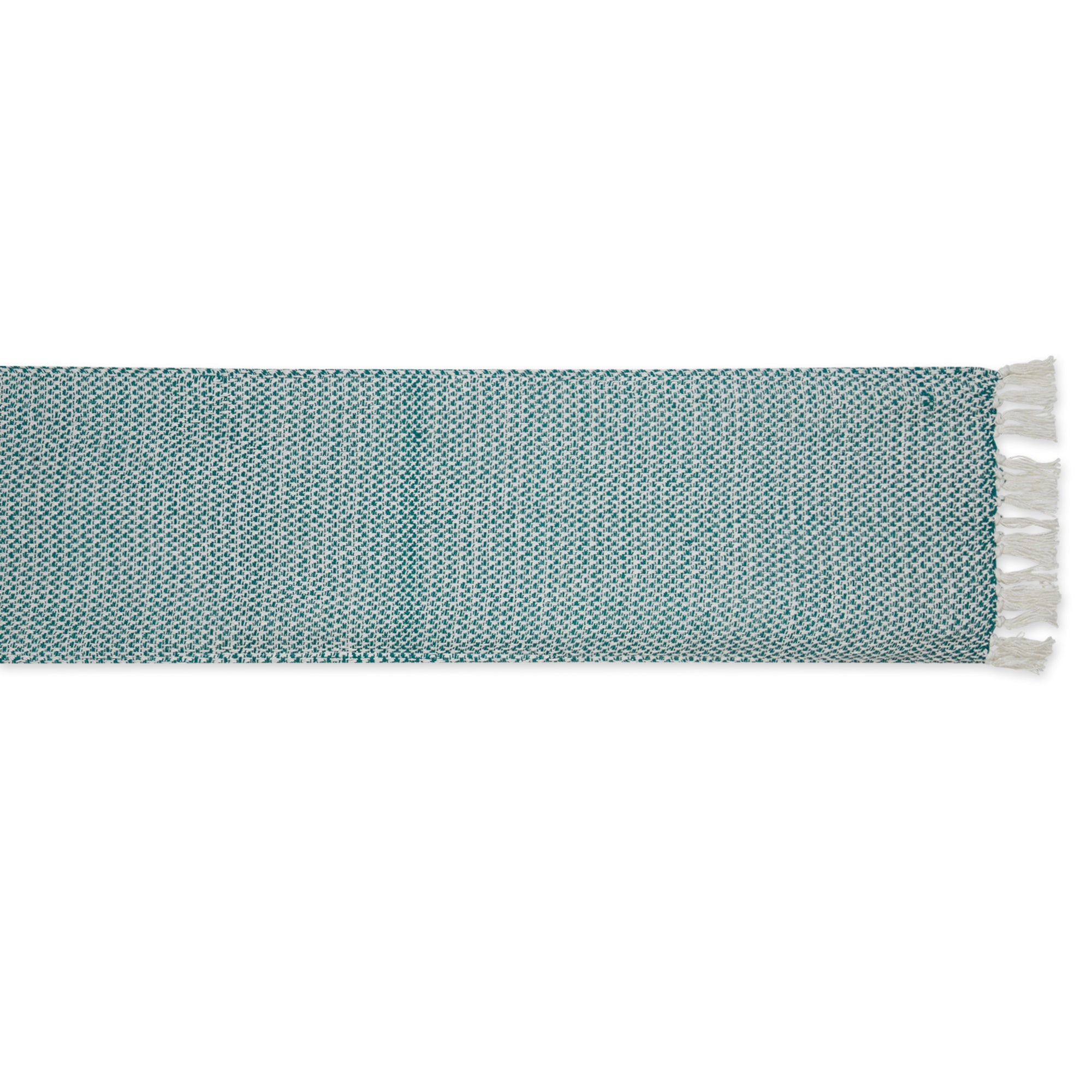 DII Woven Jacquard Fringe Cotton Table Runner