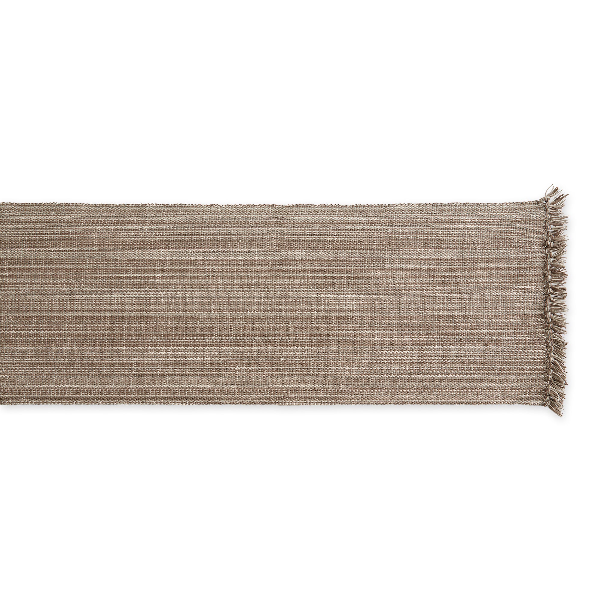 DII Mediterranean Variegated Fringe Cotton Table Runner