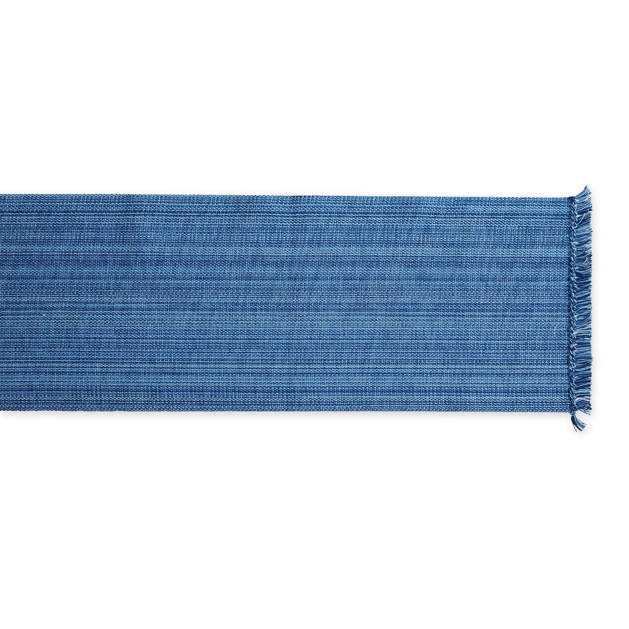 DII Mediterranean Variegated Fringe Cotton Table Runner